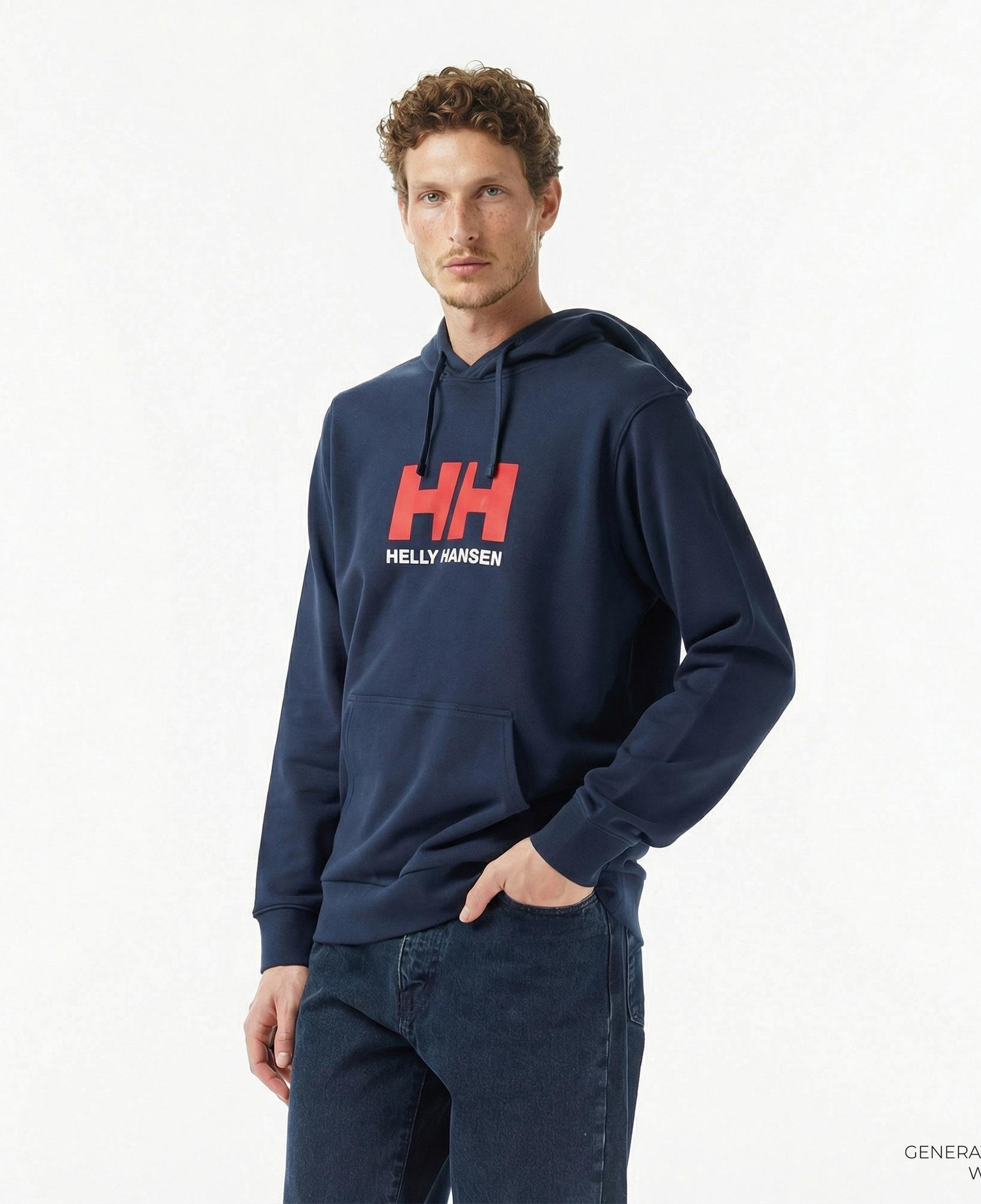 Helly Hansen Logo 3.0 Erkek Lacivert Hoodie