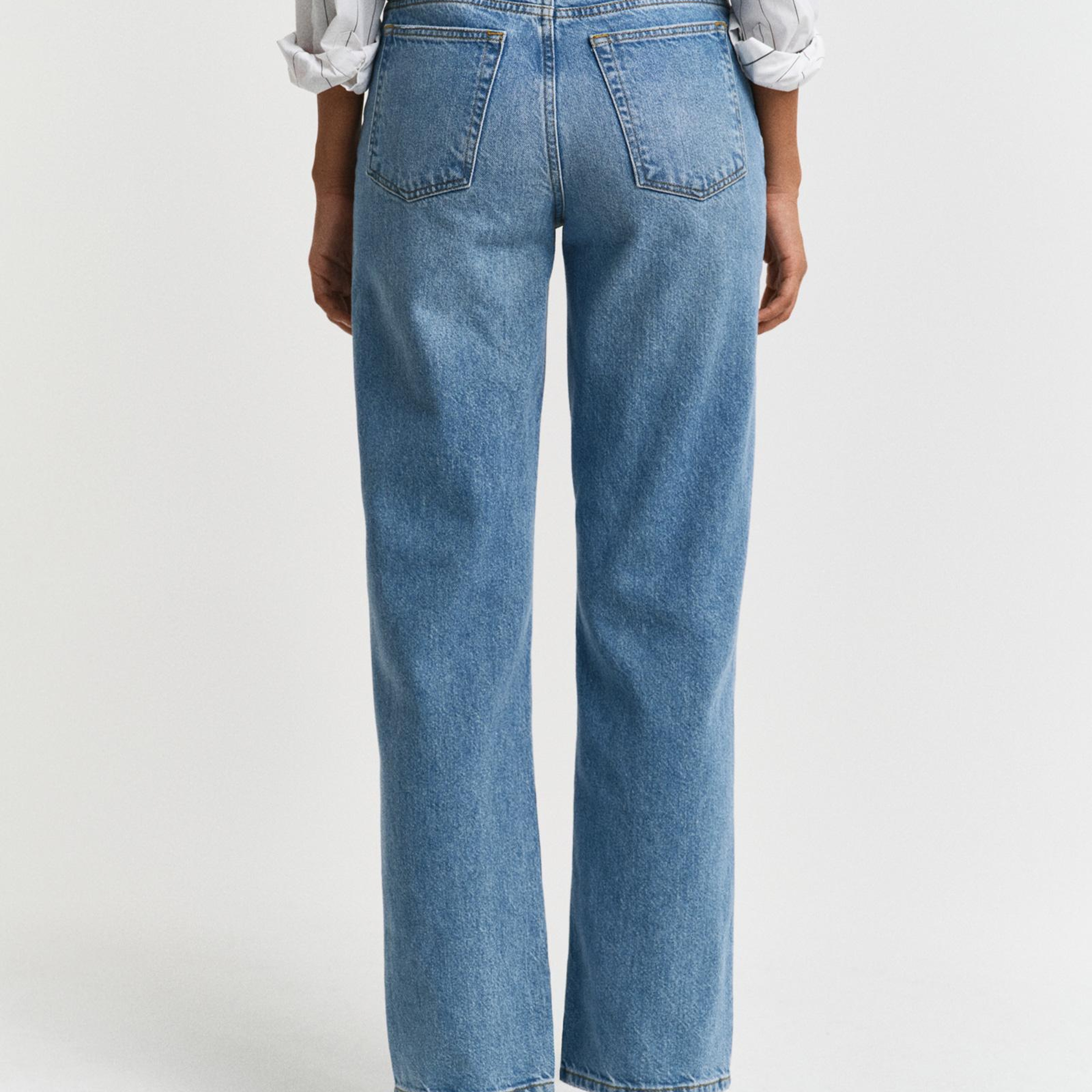 Gant Kadın Mavi Straight Fit Jean