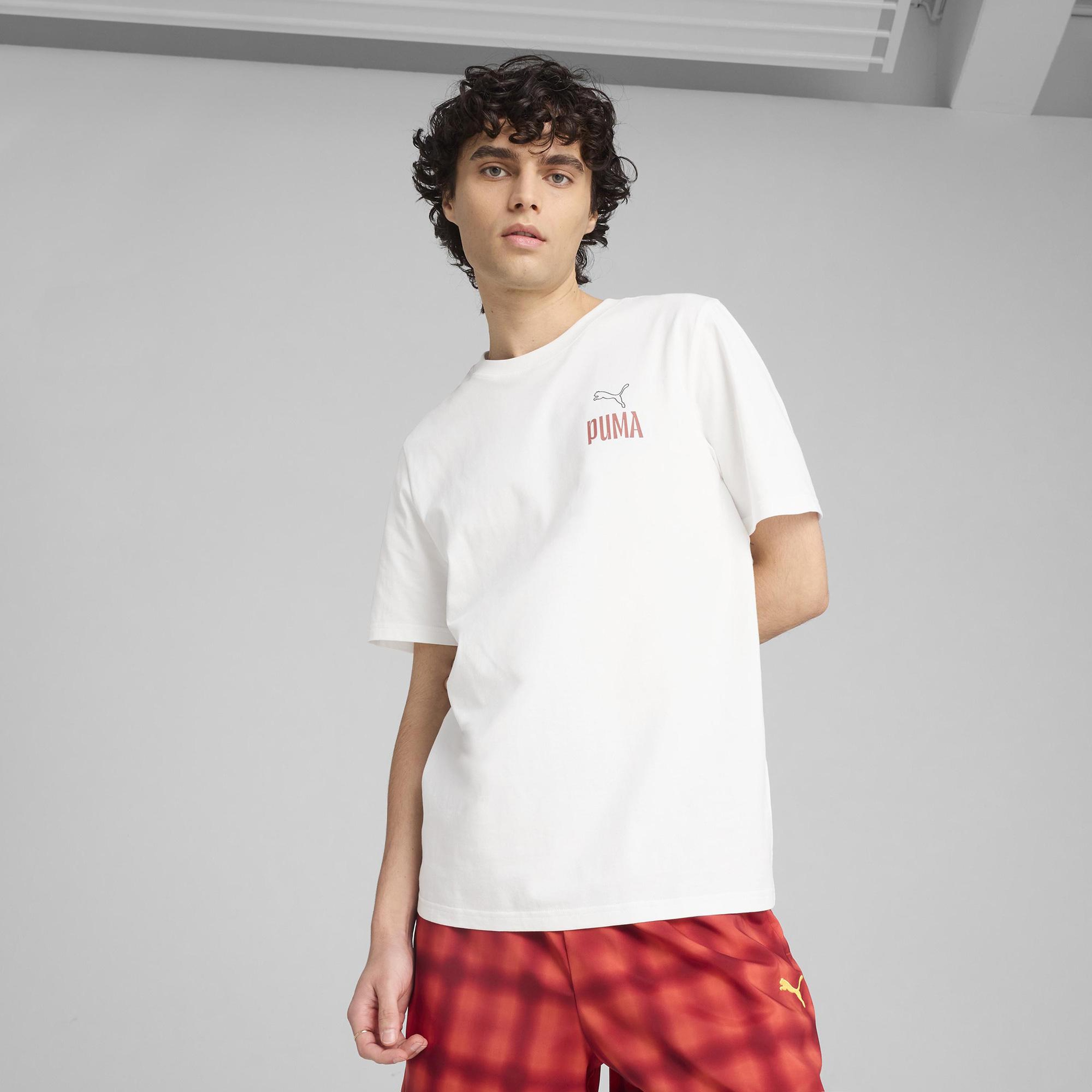 Puma Road to Unity Values Graphic Erkek Beyaz T-Shirt
