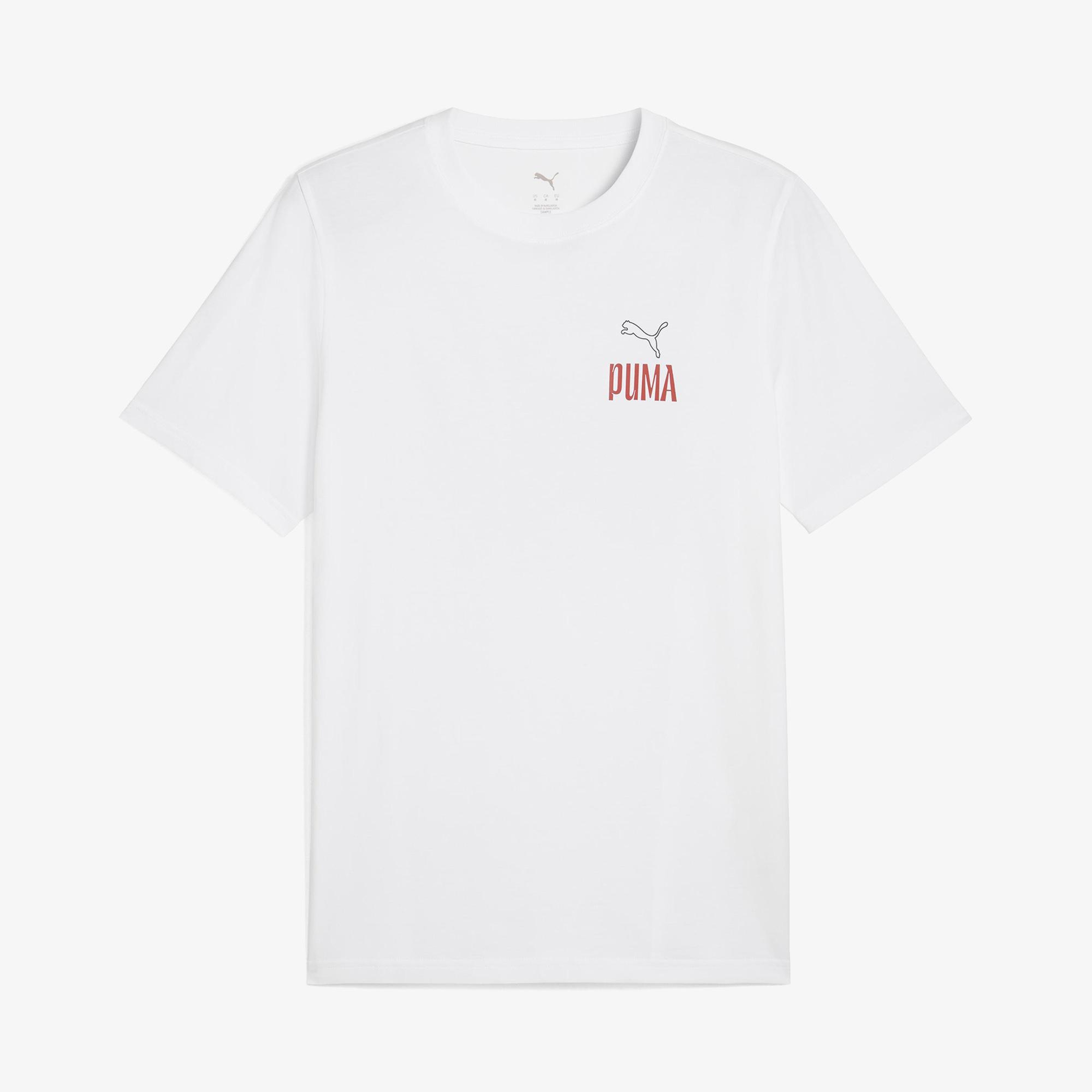 Puma Road to Unity Values Graphic Erkek Beyaz T-Shirt
