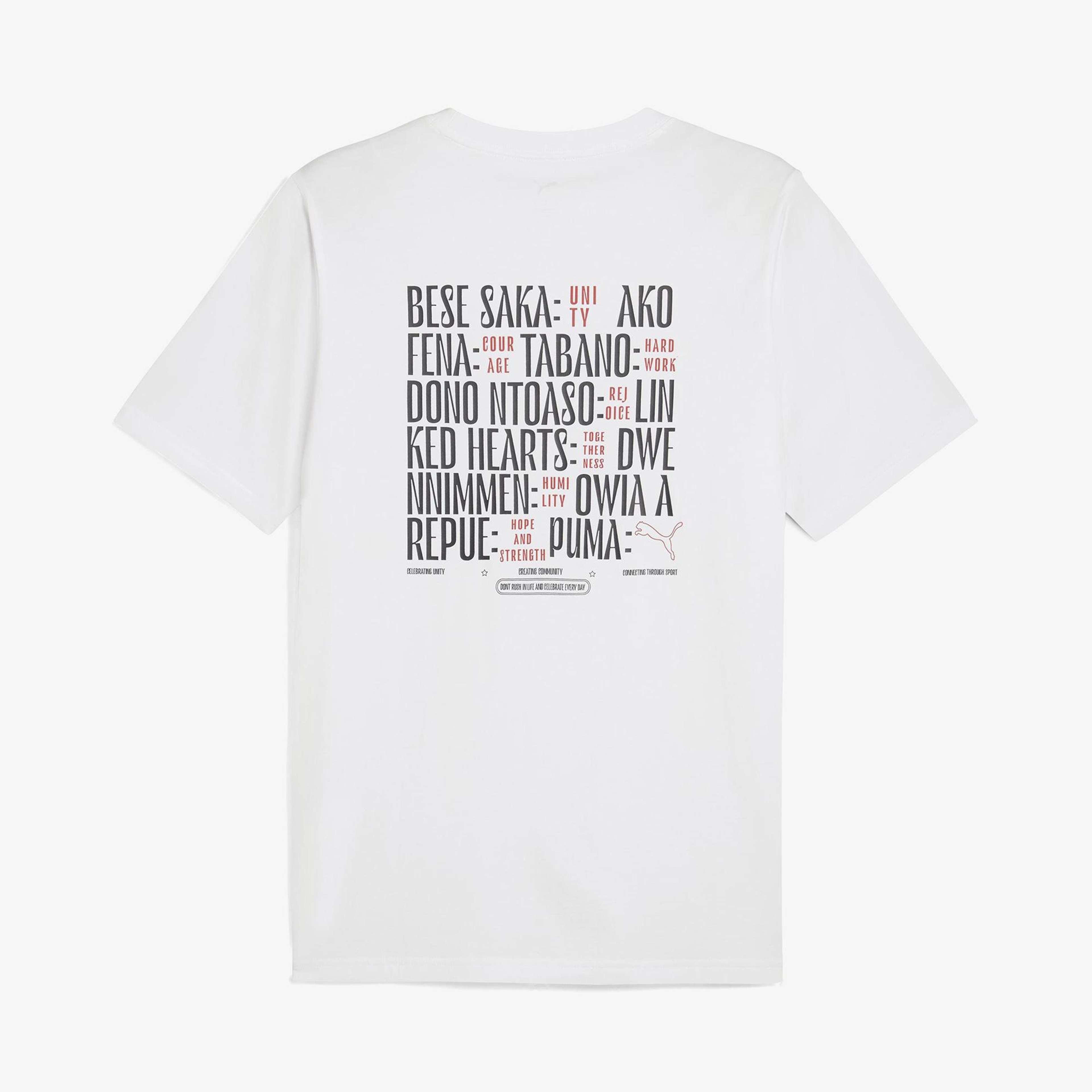 Puma Road to Unity Values Graphic Erkek Beyaz T-Shirt