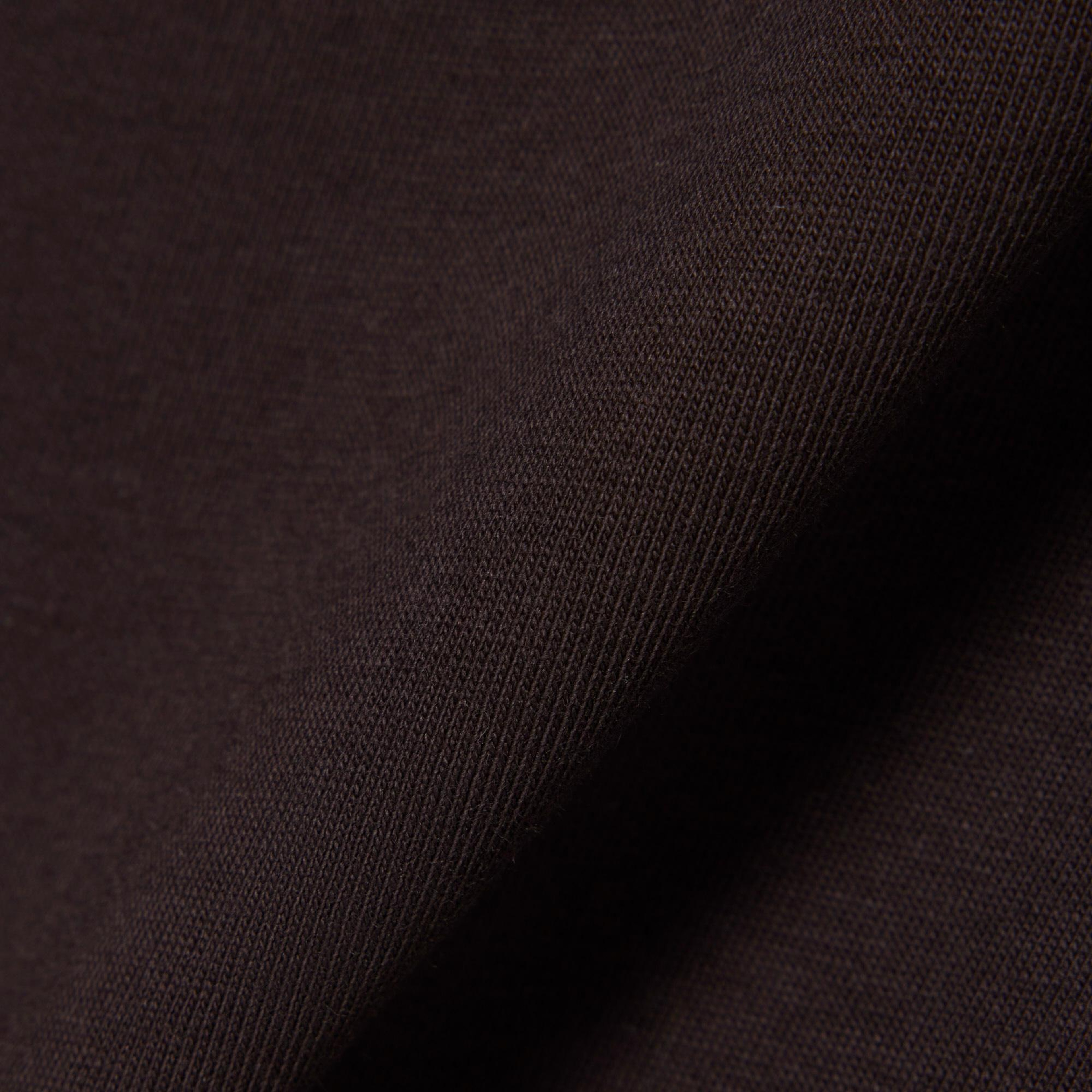 Erkek Classic Fit Bisiklet Yaka Kahverengi T-Shirt
