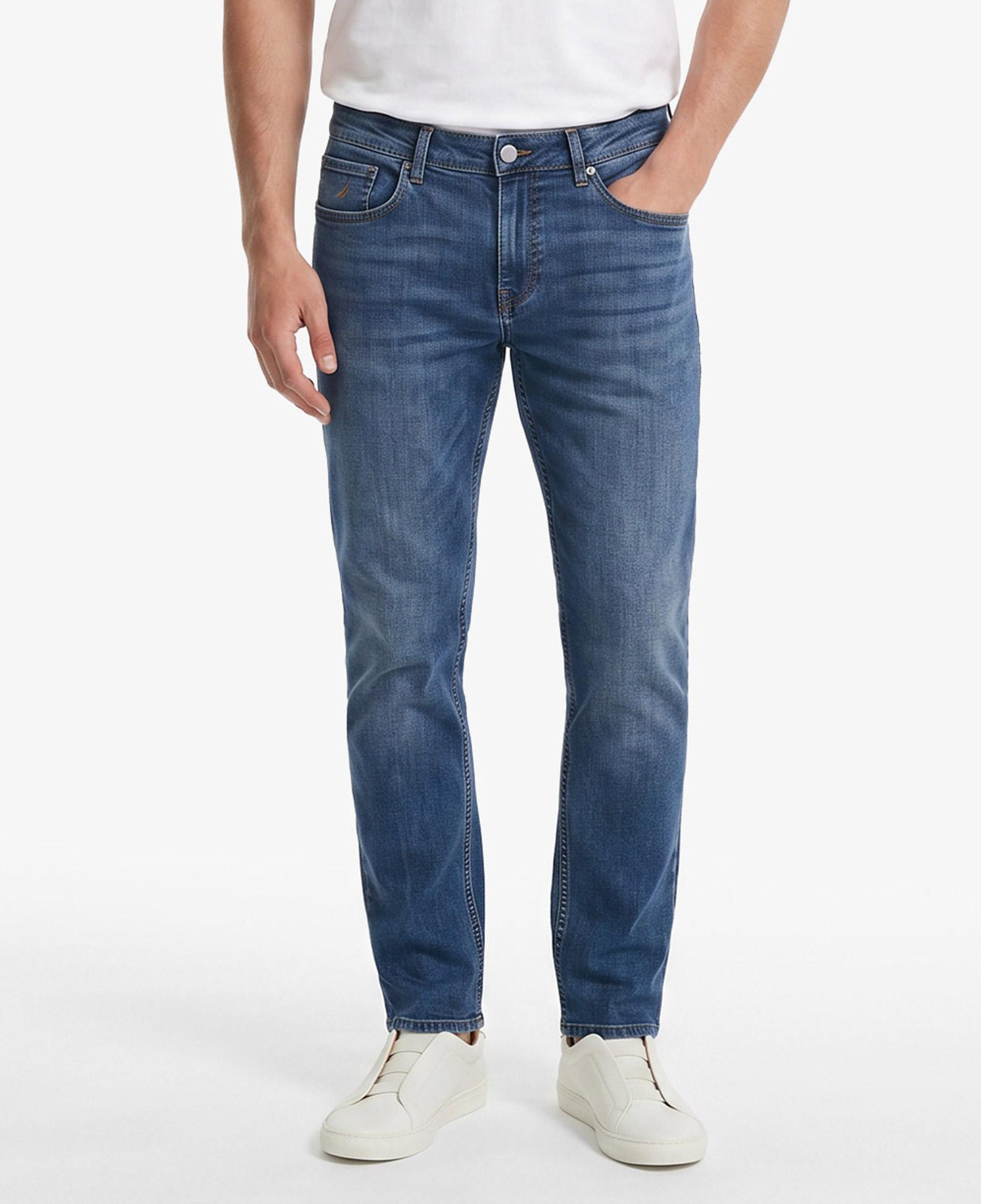 Nautica Erkek Mavi Slim Fit Denim Pantolon