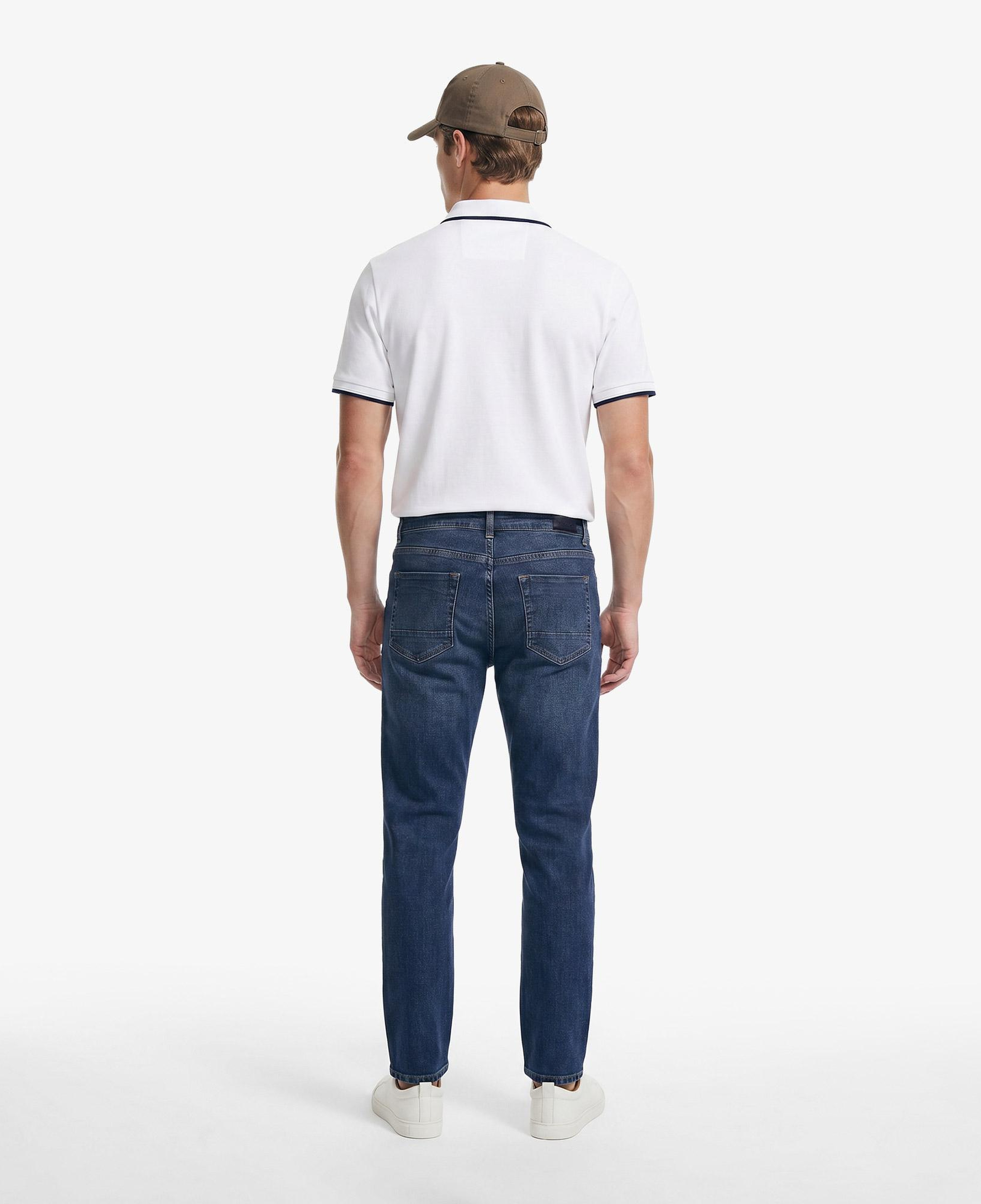 Nautica Erkek Mavi Slim Fit Denim Pantolon
