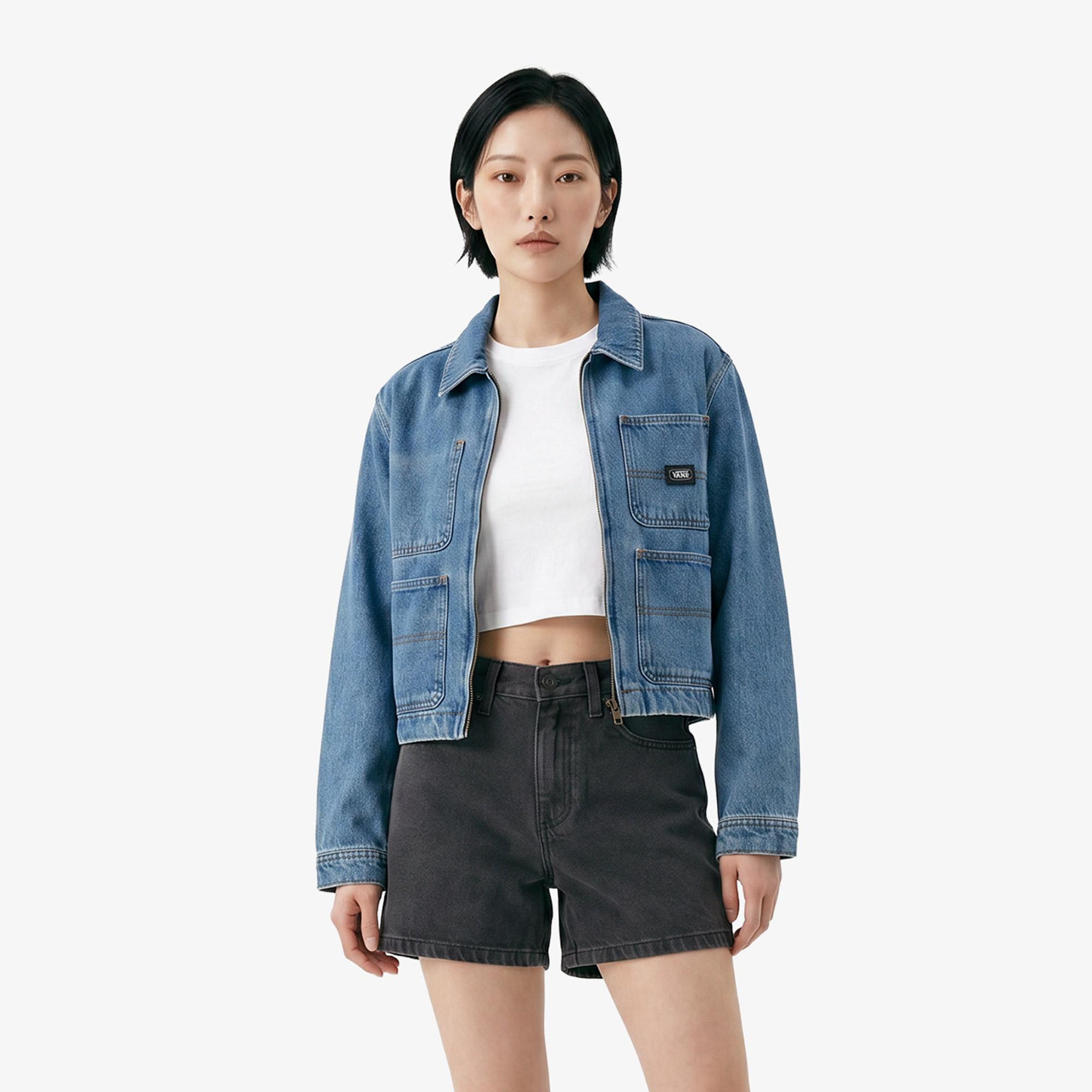 Vans Emily Boxy Workwear Kadın Mavi Ceket