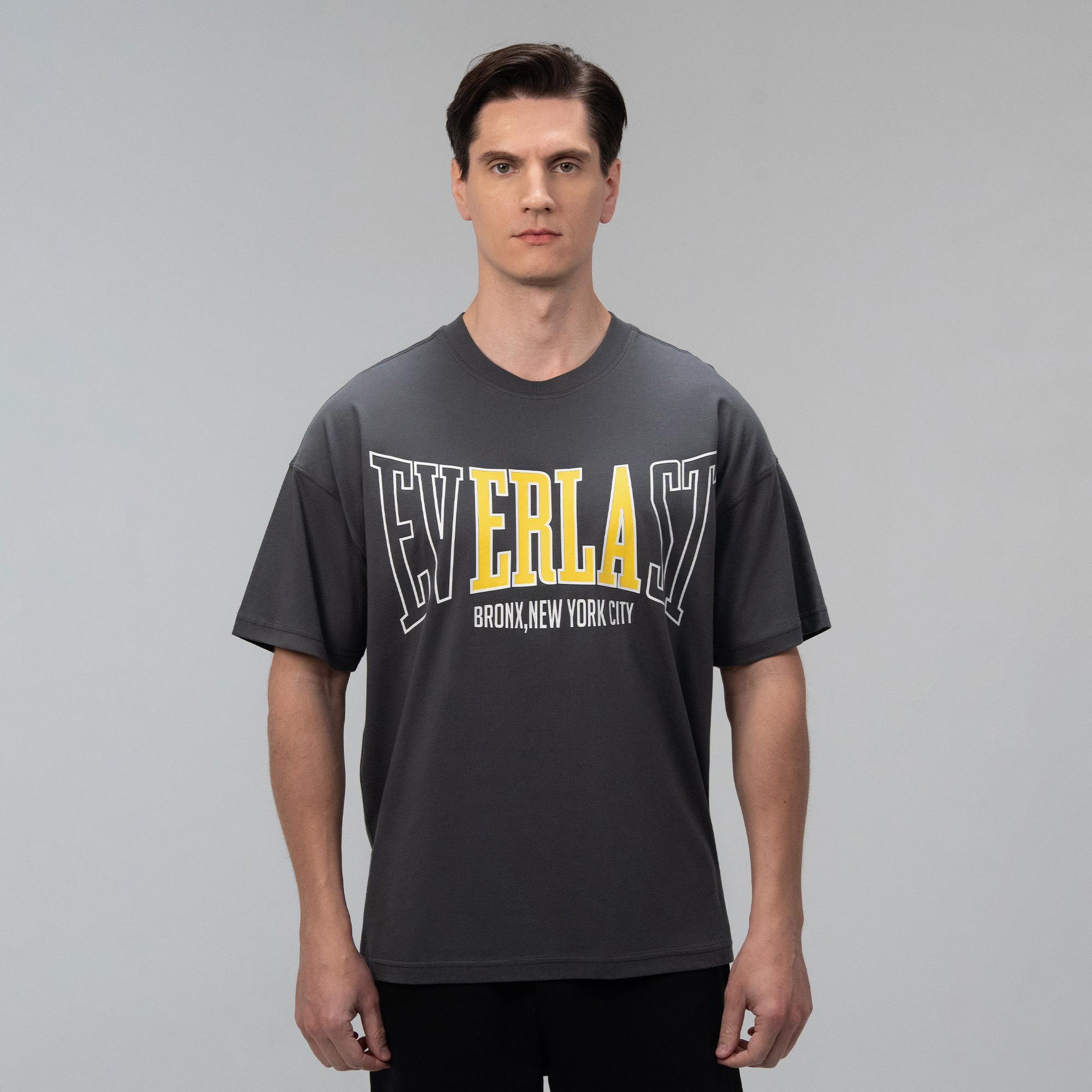 Everlast Iconic Rest Oversize Gri Erkek T-Shirt