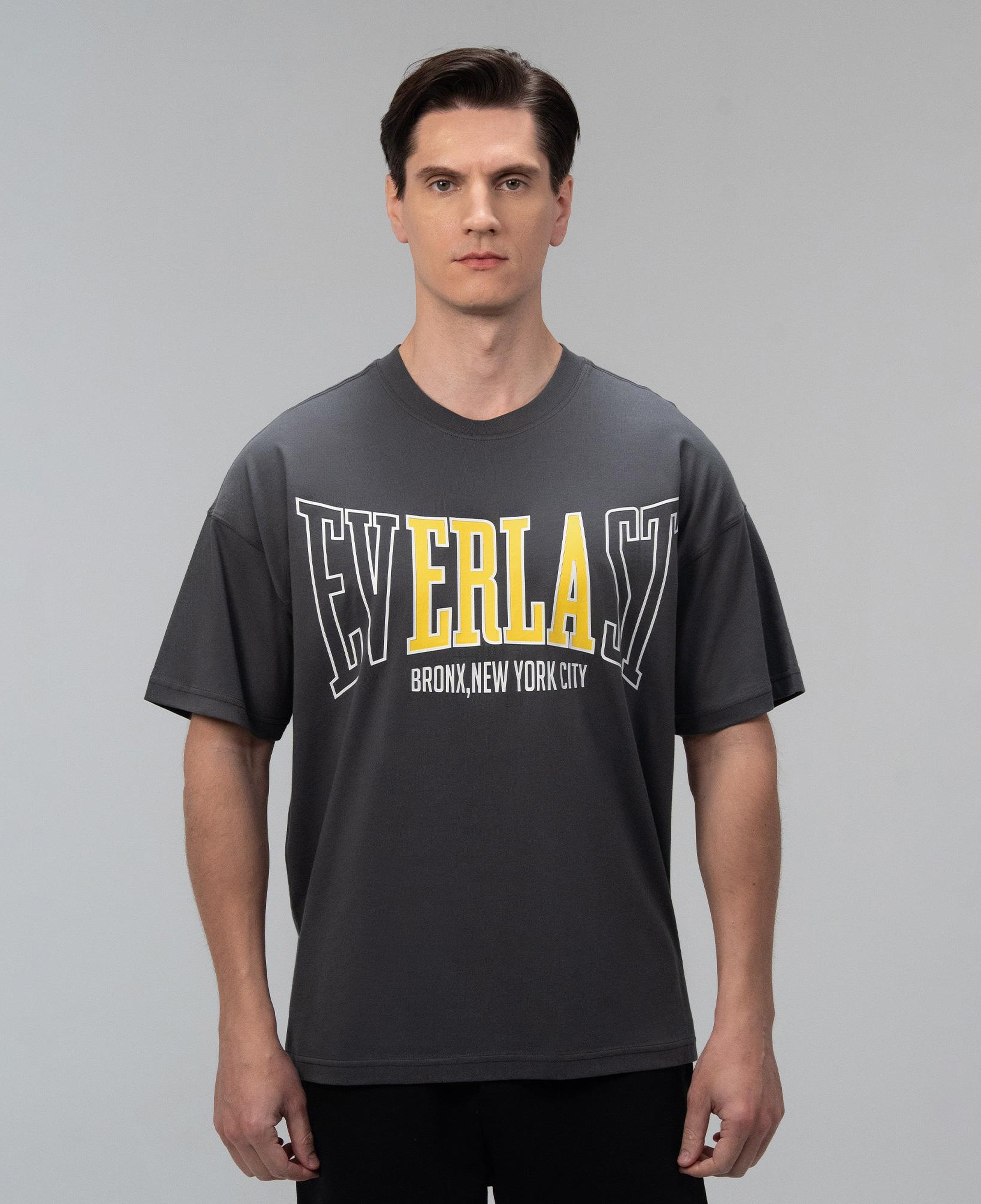 Everlast Iconic Rest Oversize Gri Erkek T-Shirt