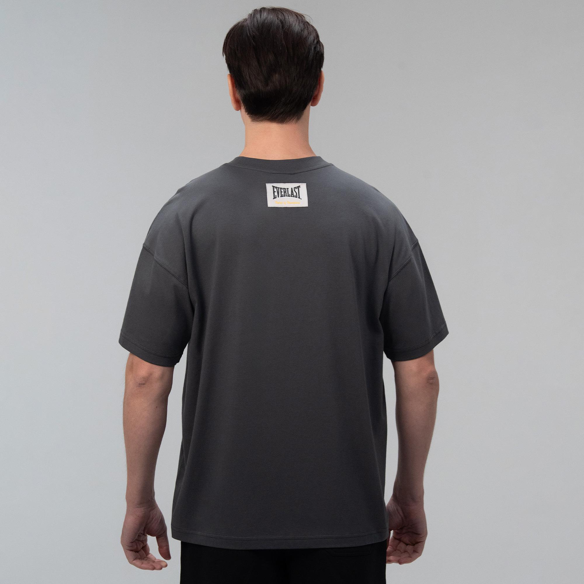 Everlast Iconic Rest Oversize Gri Erkek T-Shirt