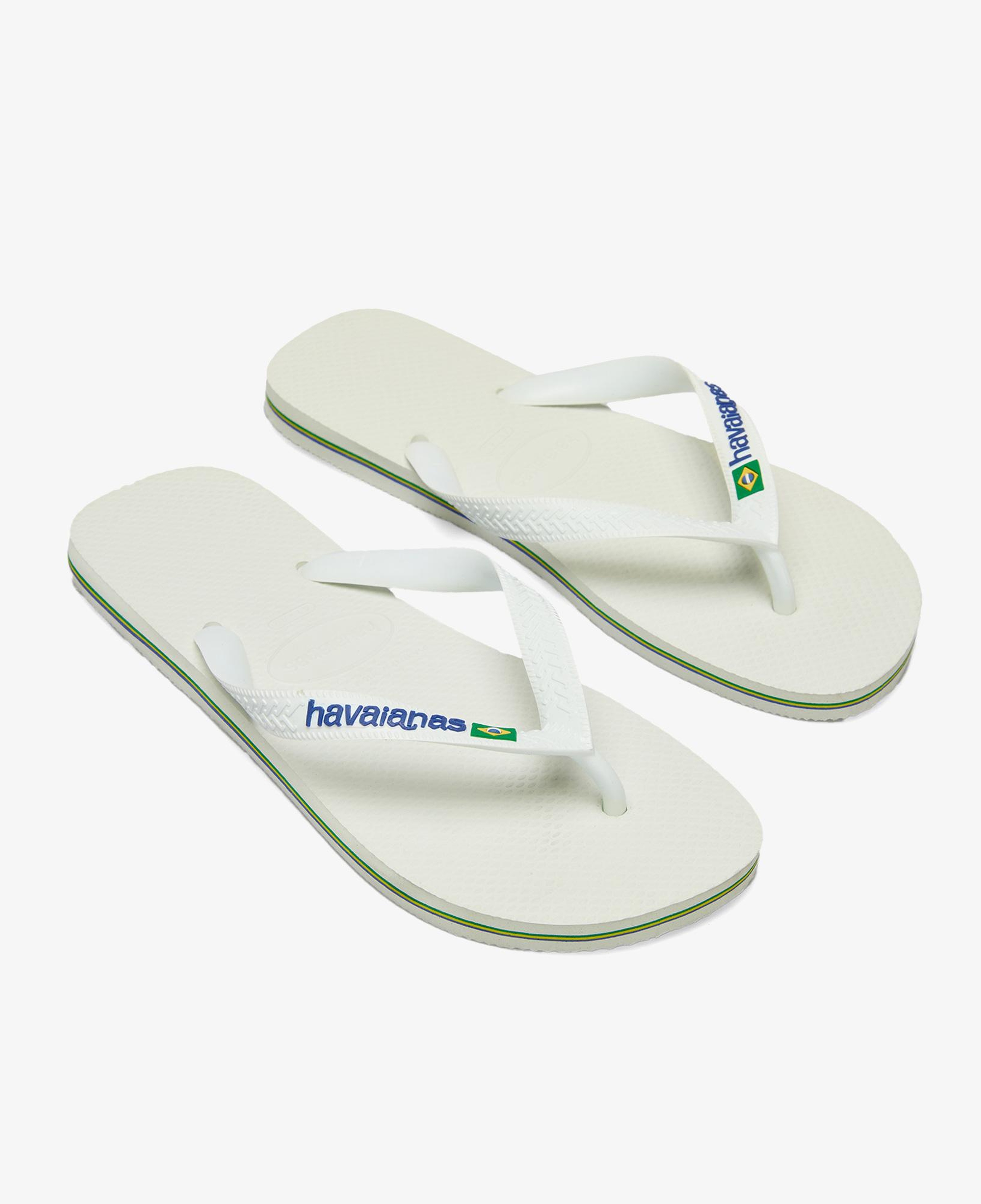 Havaianas Brasil Logo Unisex Beyaz Terlik