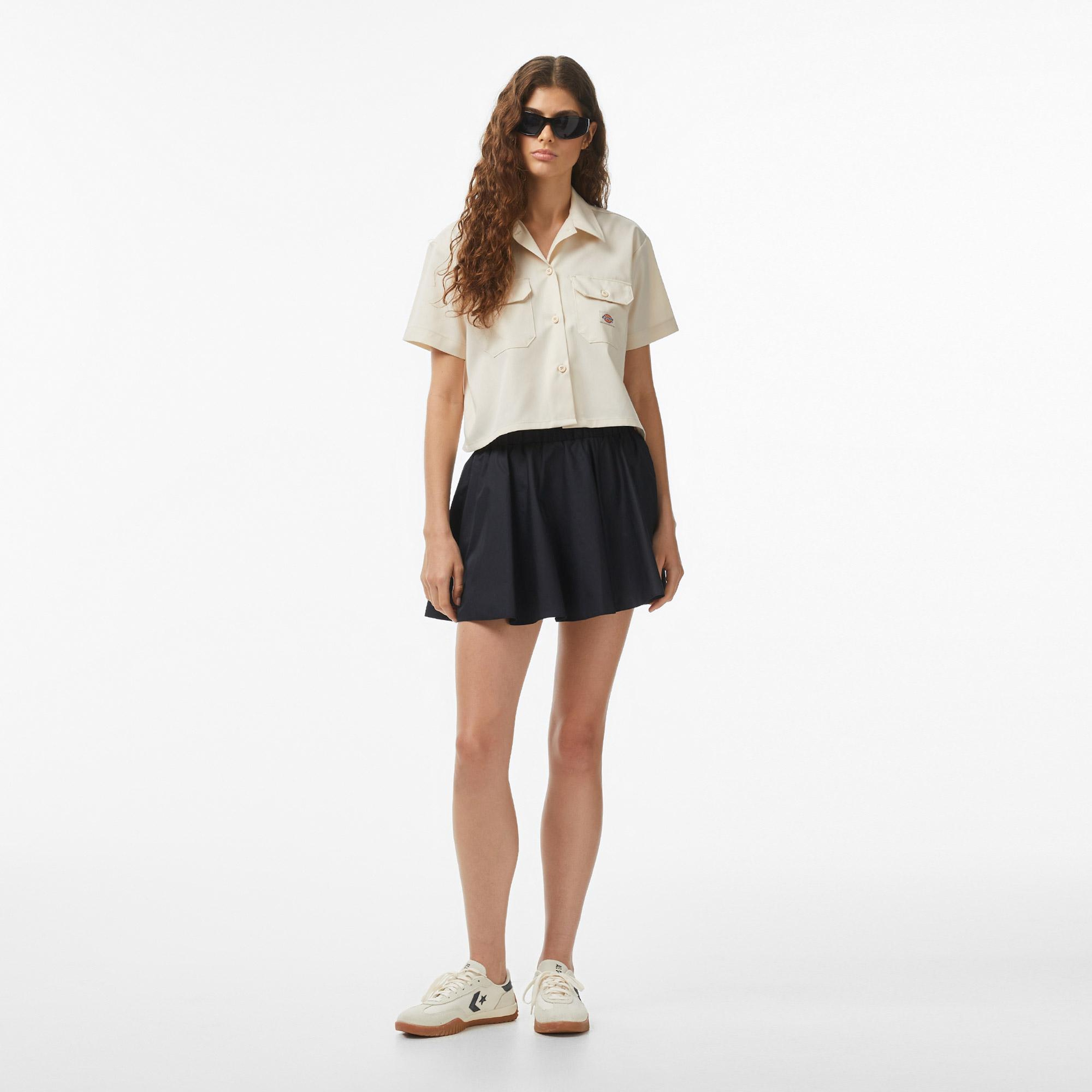 Dickies Cropped Work Kadın Bej Gömlek