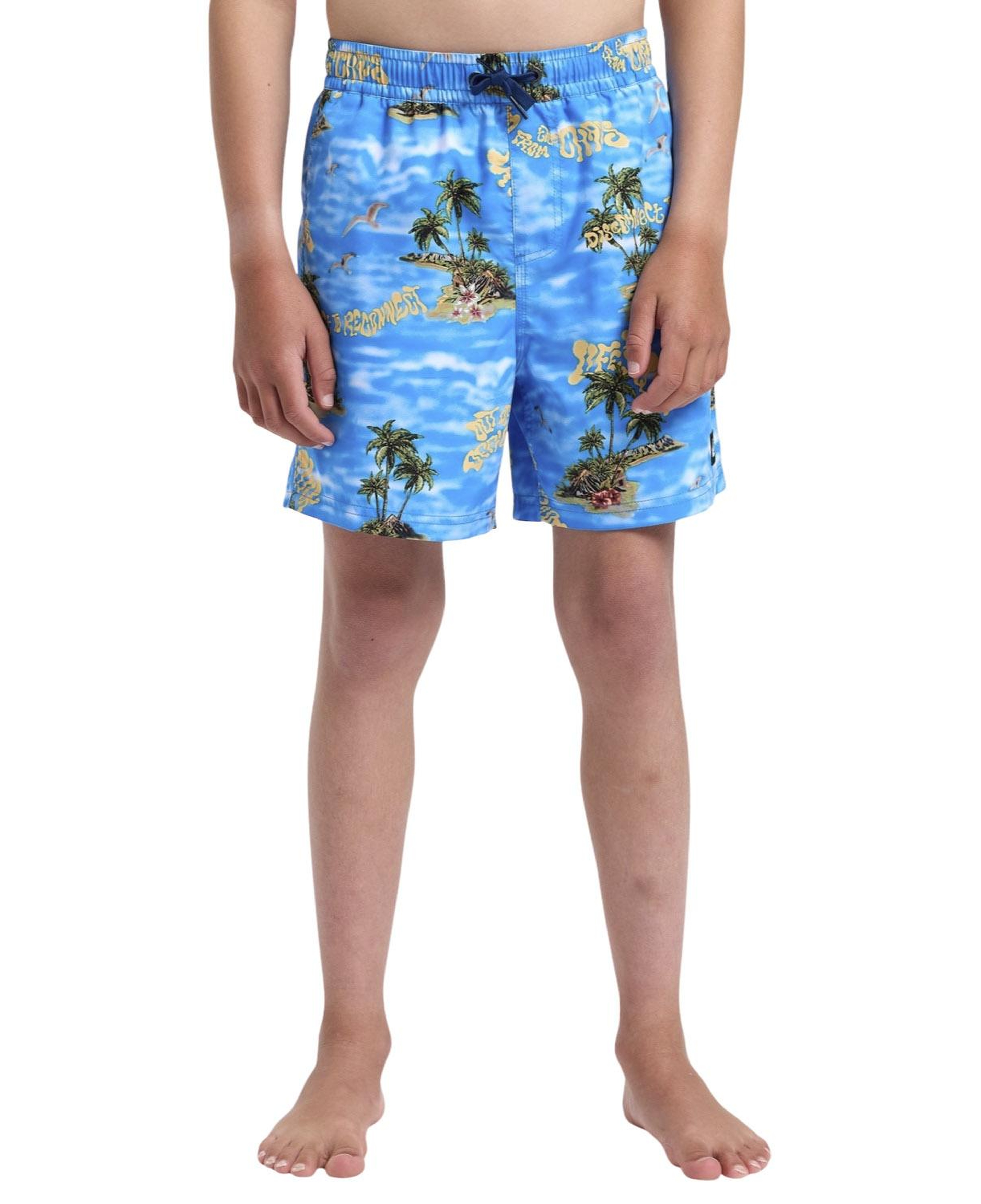 Quiksilver Everyday Straight Volley Erkek Çocuk Mavi Volley Short