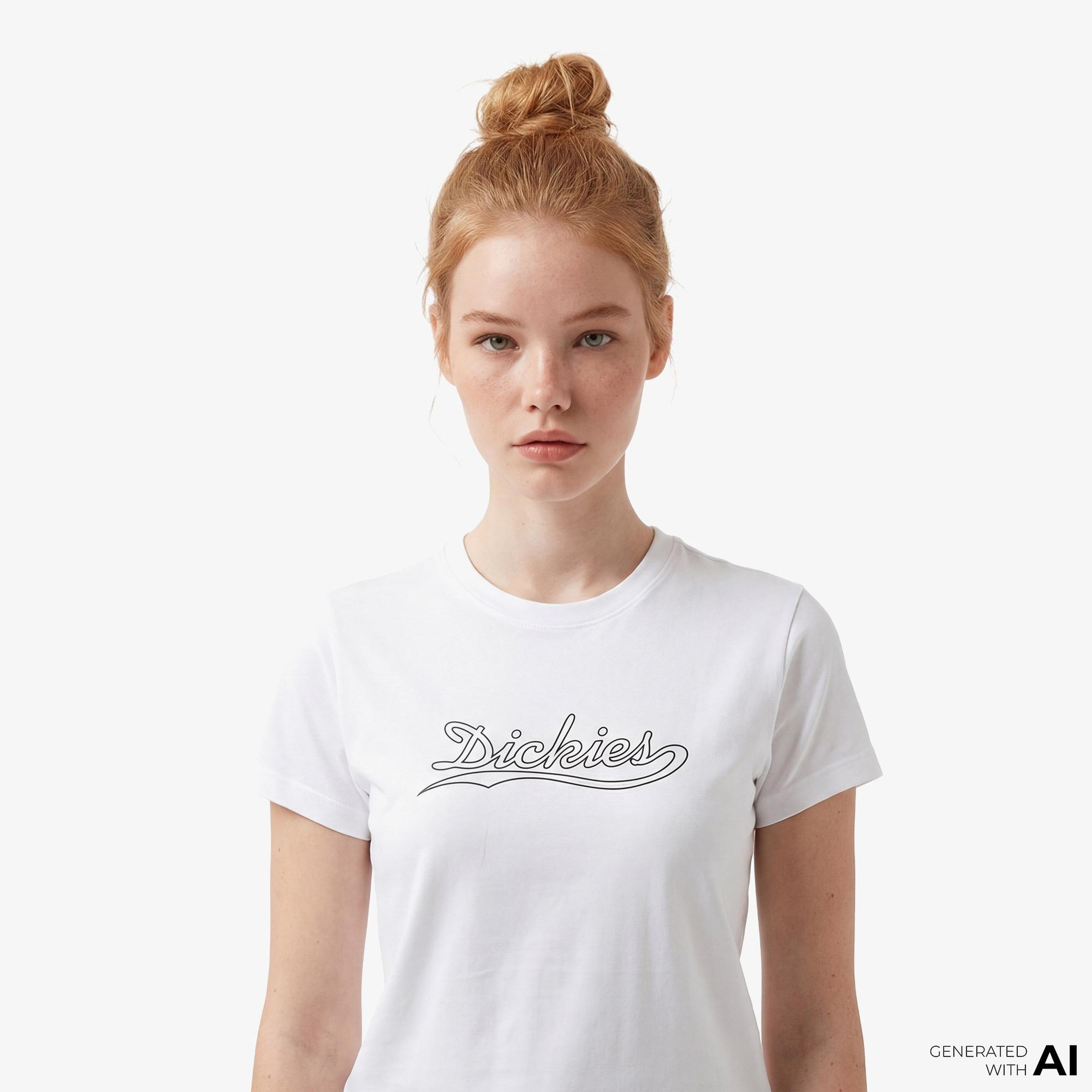 Dickies Loose Wave Kadın Beyaz T-Shirt