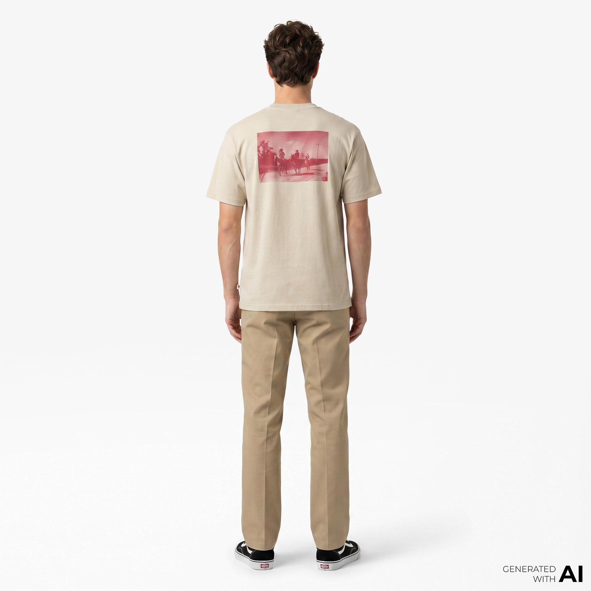 Dickies Millville Erkek Bej T-Shirt