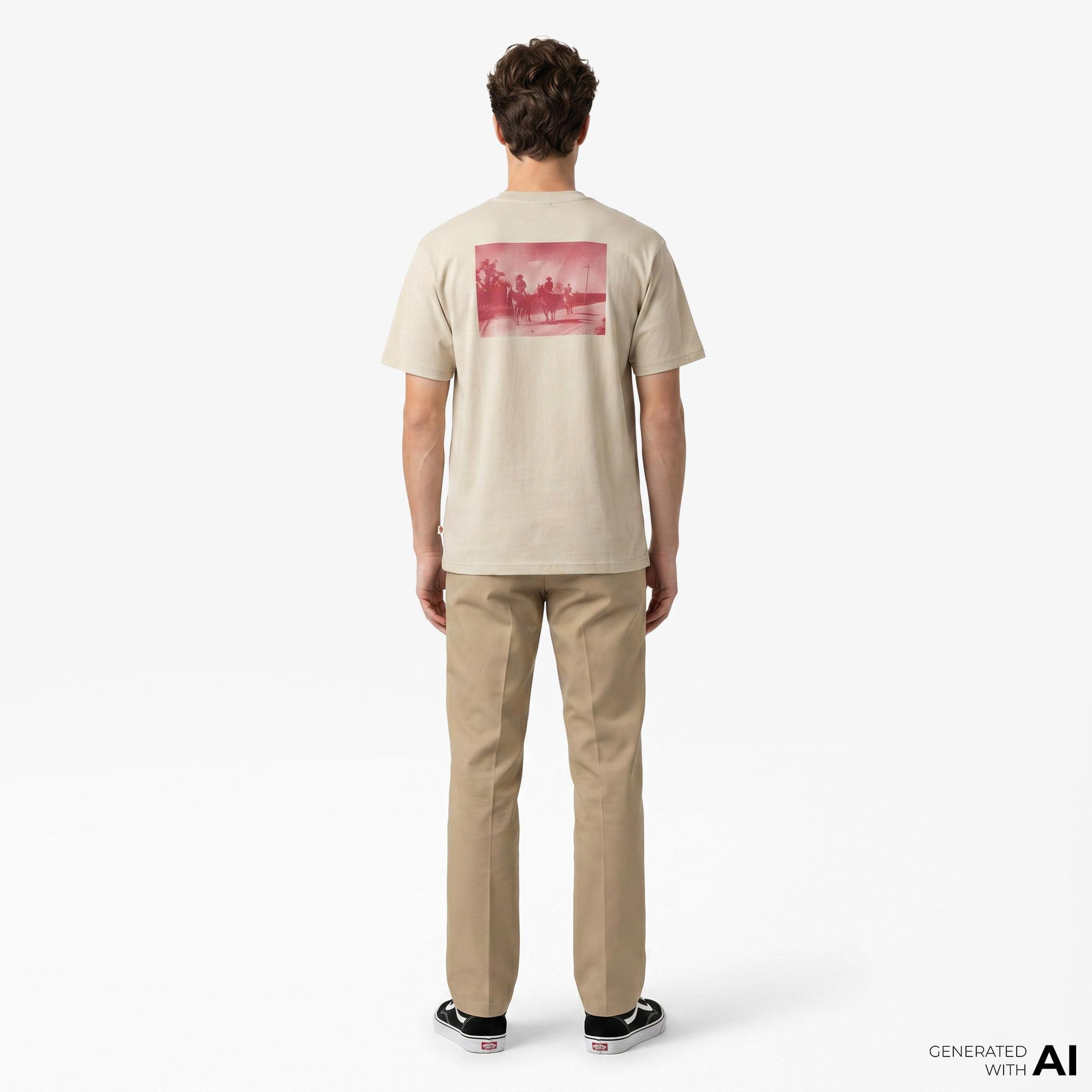 Dickies Millville Erkek Bej T-Shirt