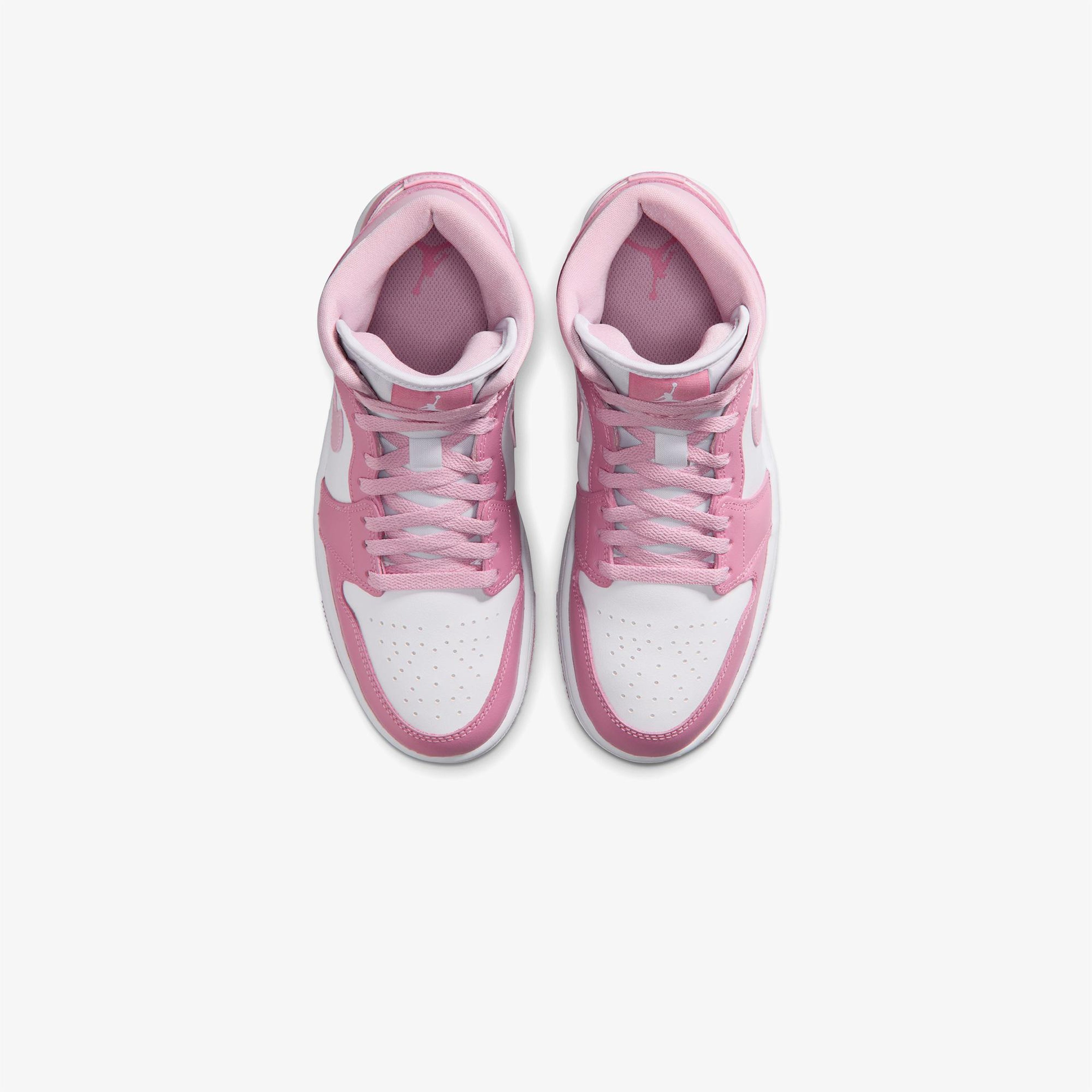 Jordan Air Jordan 1 Mid Kadın Kırmızı Spor Ayakkabı