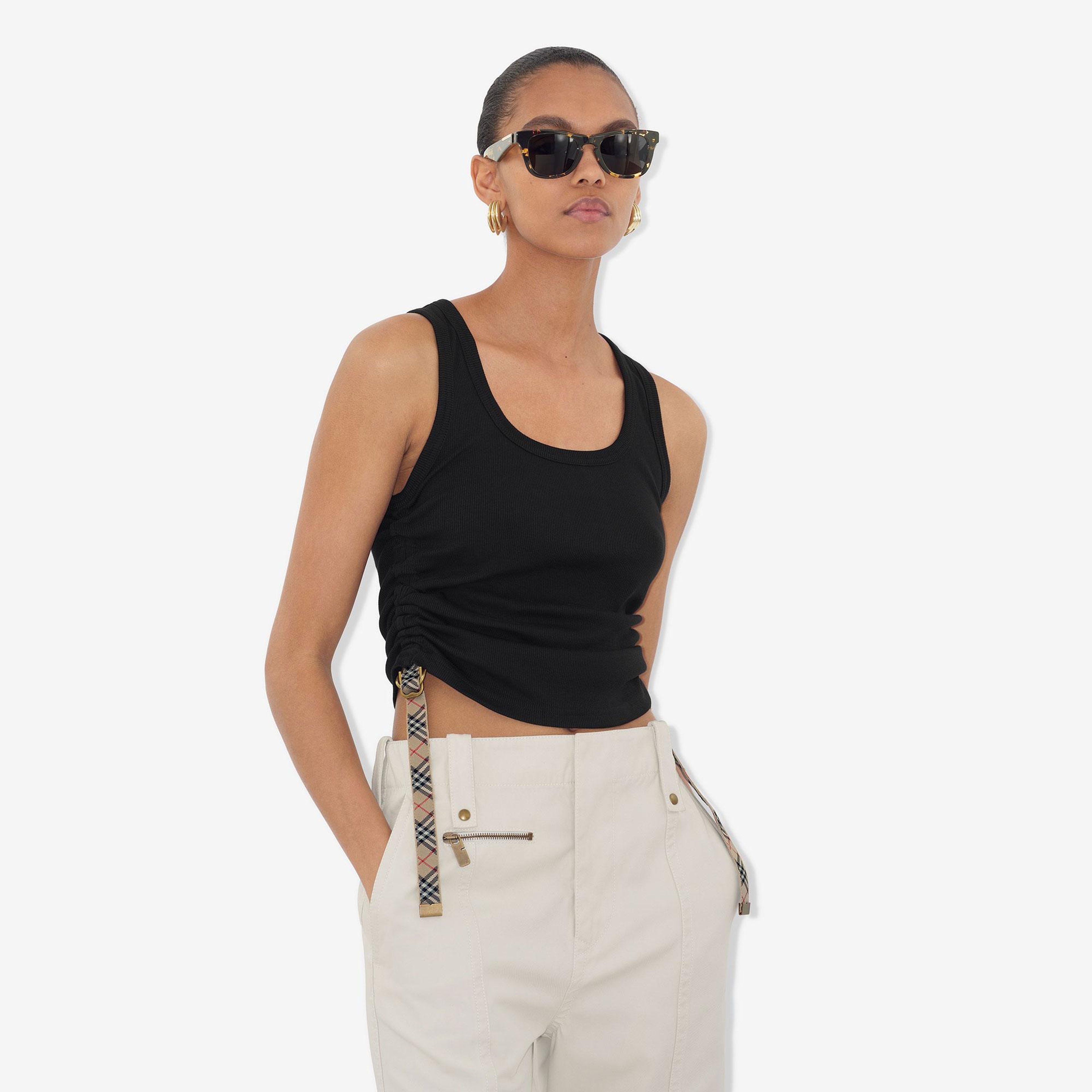 Burberry Festival Tank Kadın Siyah T-Shirt