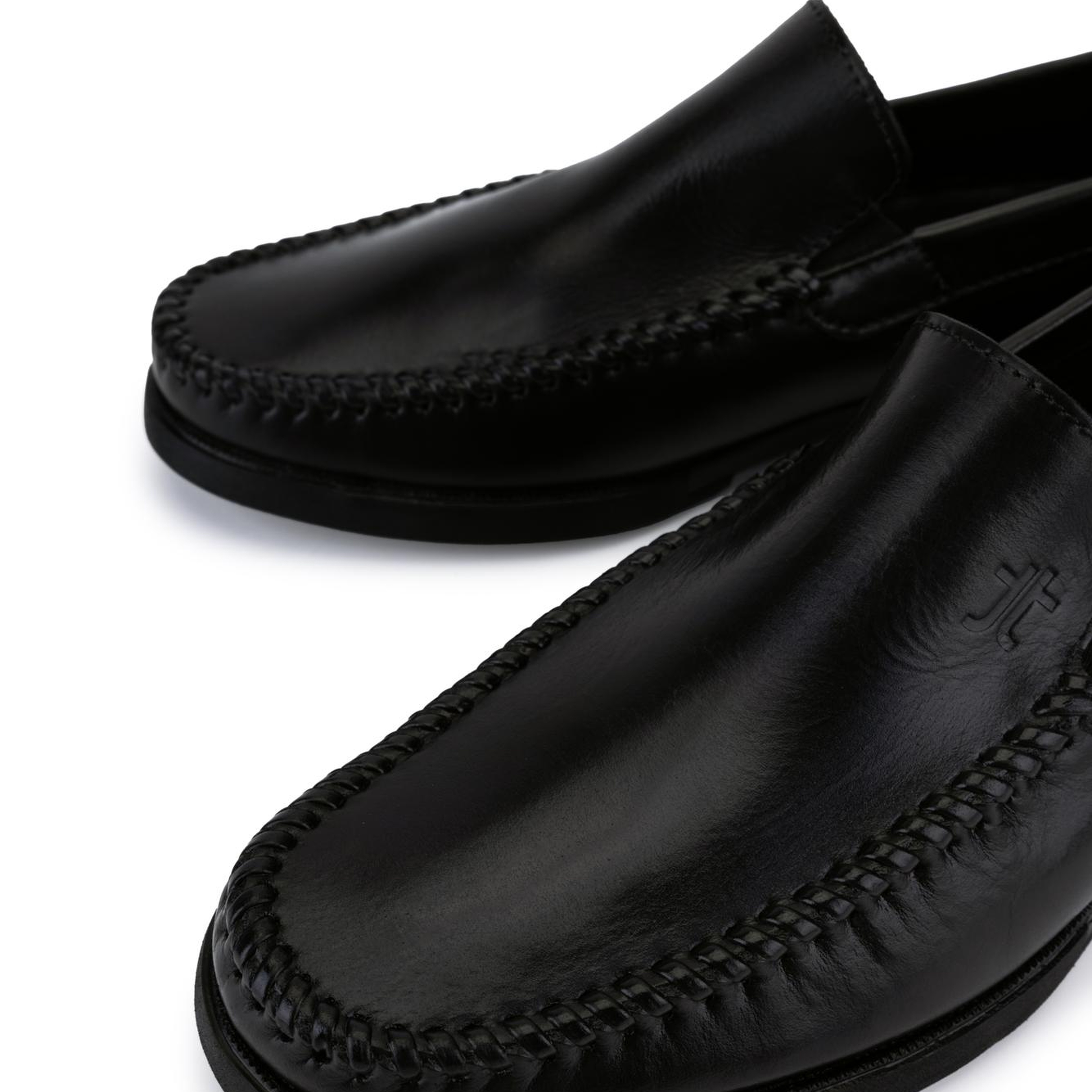 Tamer Tanca Erkek Hakiki Deri Siyah Loafer Ayakkabı