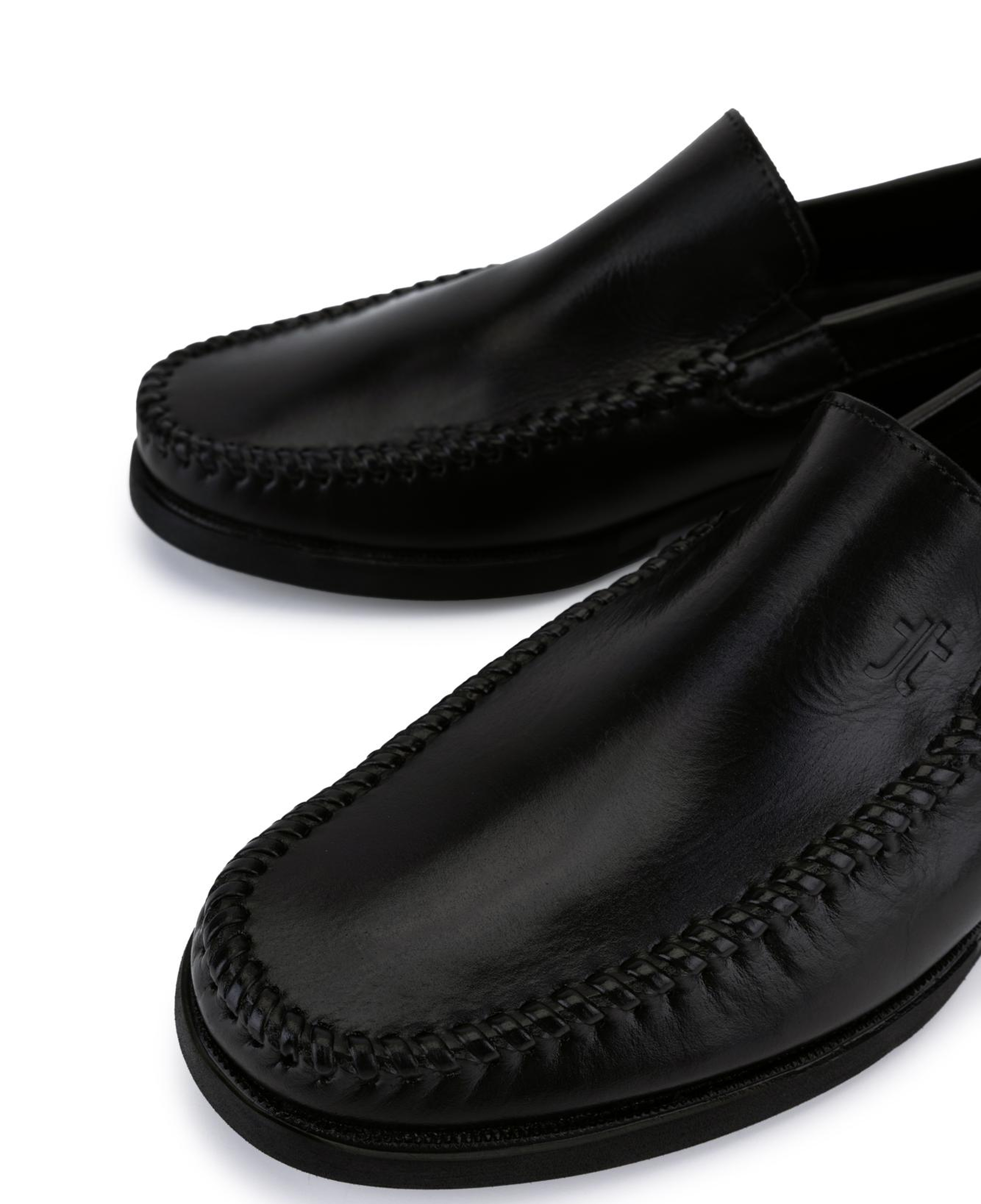 Tamer Tanca Erkek Hakiki Deri Siyah Loafer Ayakkabı
