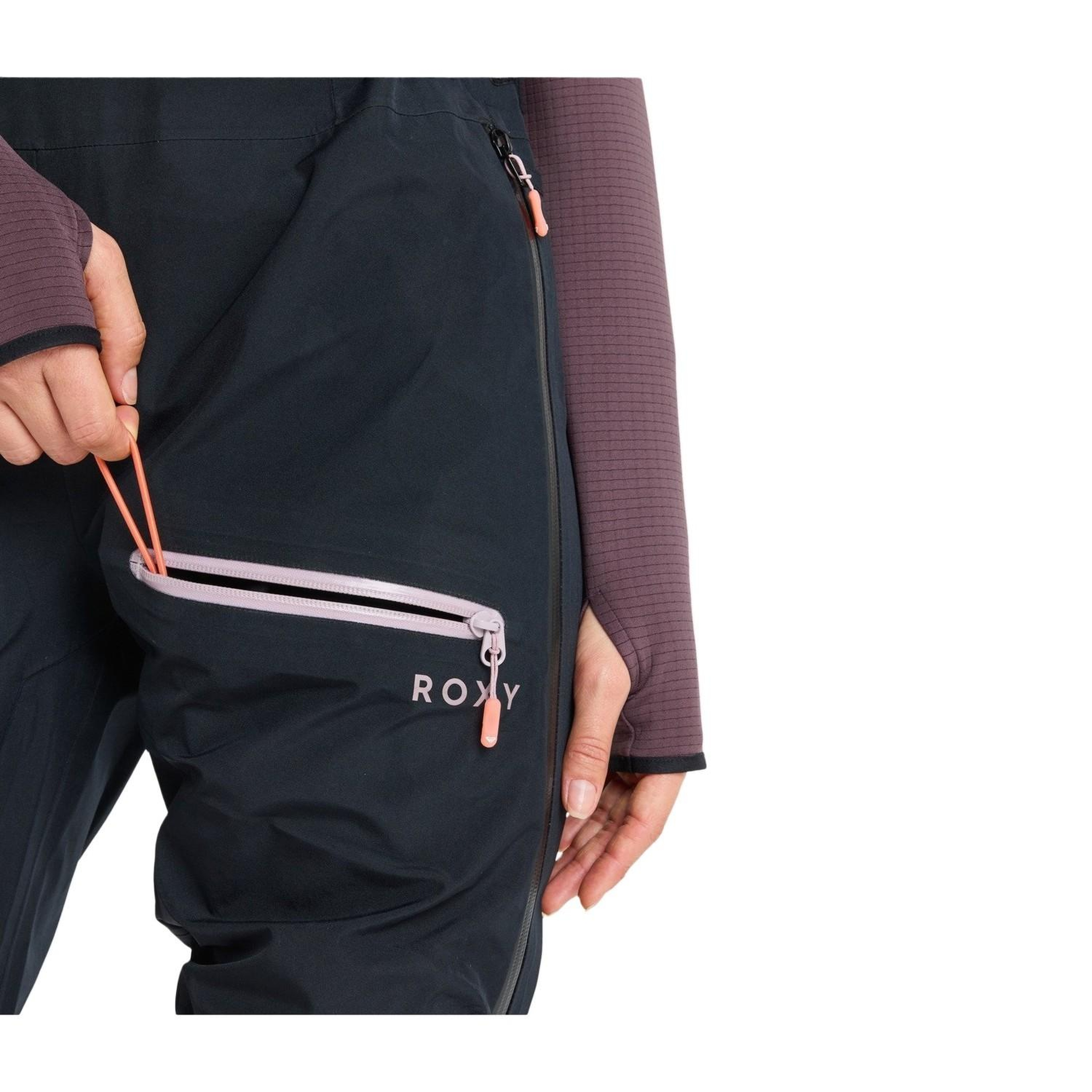Roxy Gore-Tex Lunalite3l Kadın Siyah Snowboard Pantolonu