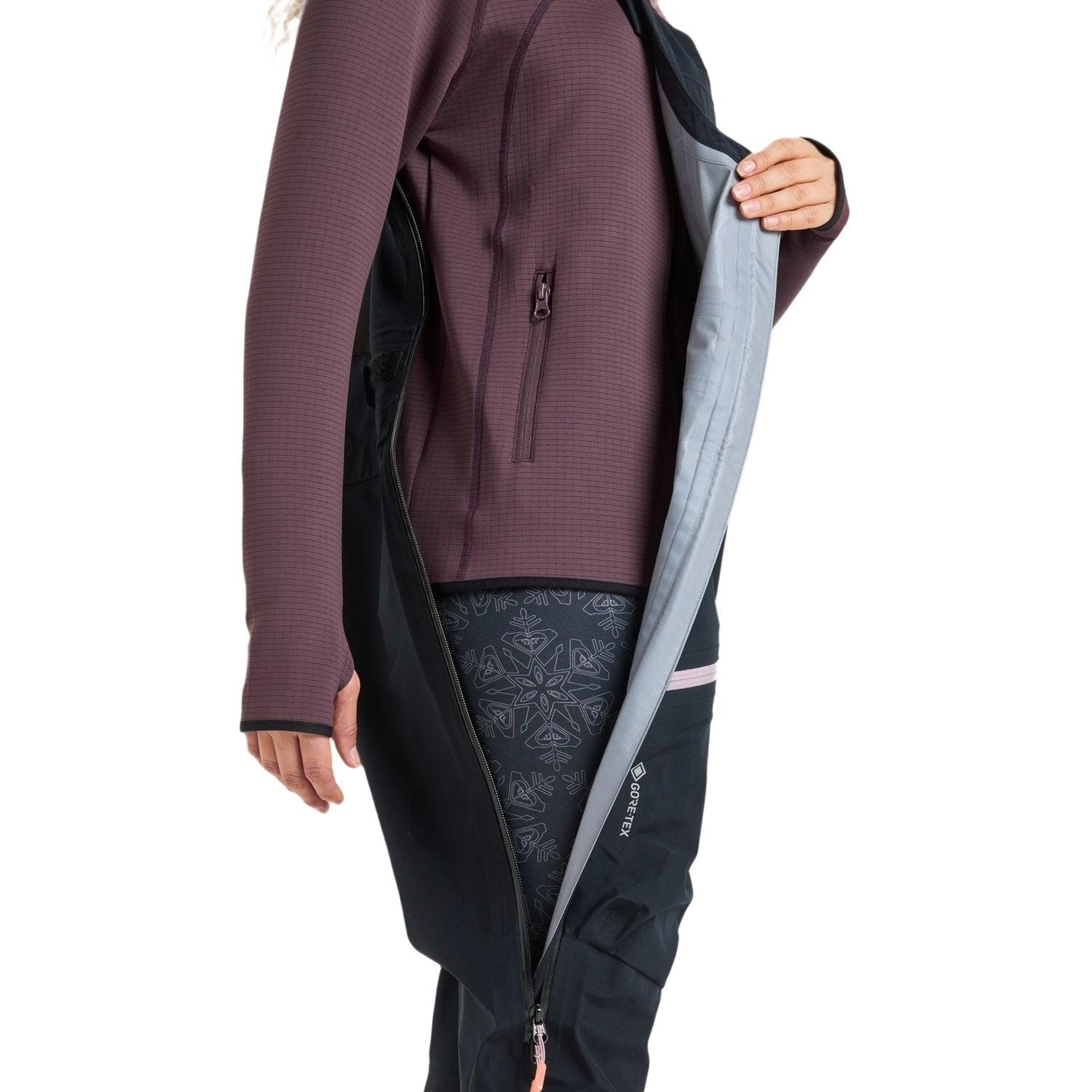 Roxy Gore-Tex Lunalite3l Kadın Siyah Snowboard Pantolonu