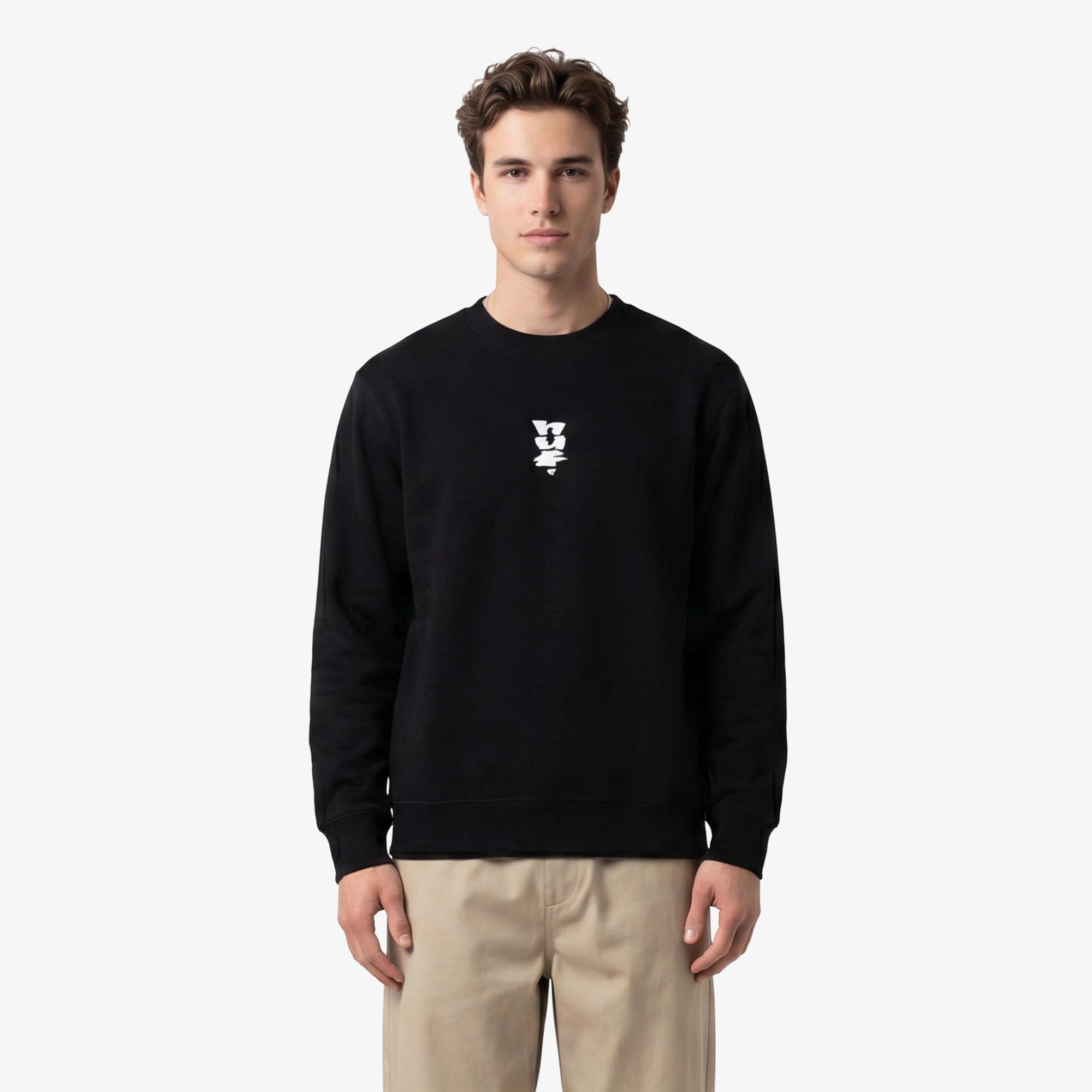 Huf Set Megablast Crewneck Erkek Siyah Sweatshirt