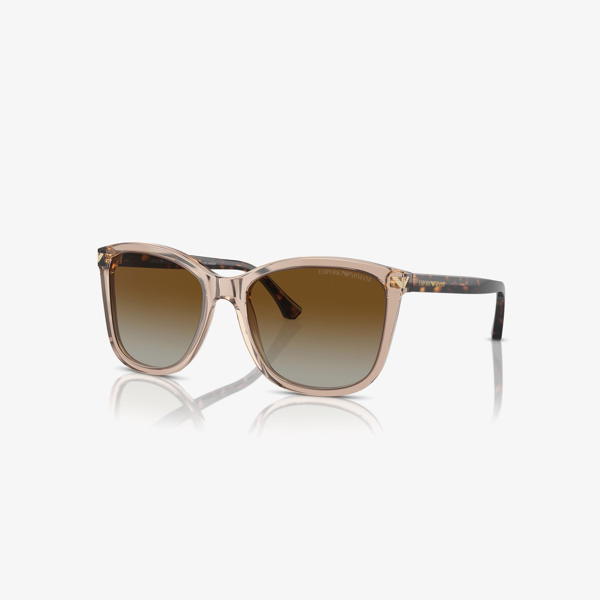 Emporio Armani 0EA4060 Acetate Kadın Kahverengi Güneş Gözlüğü