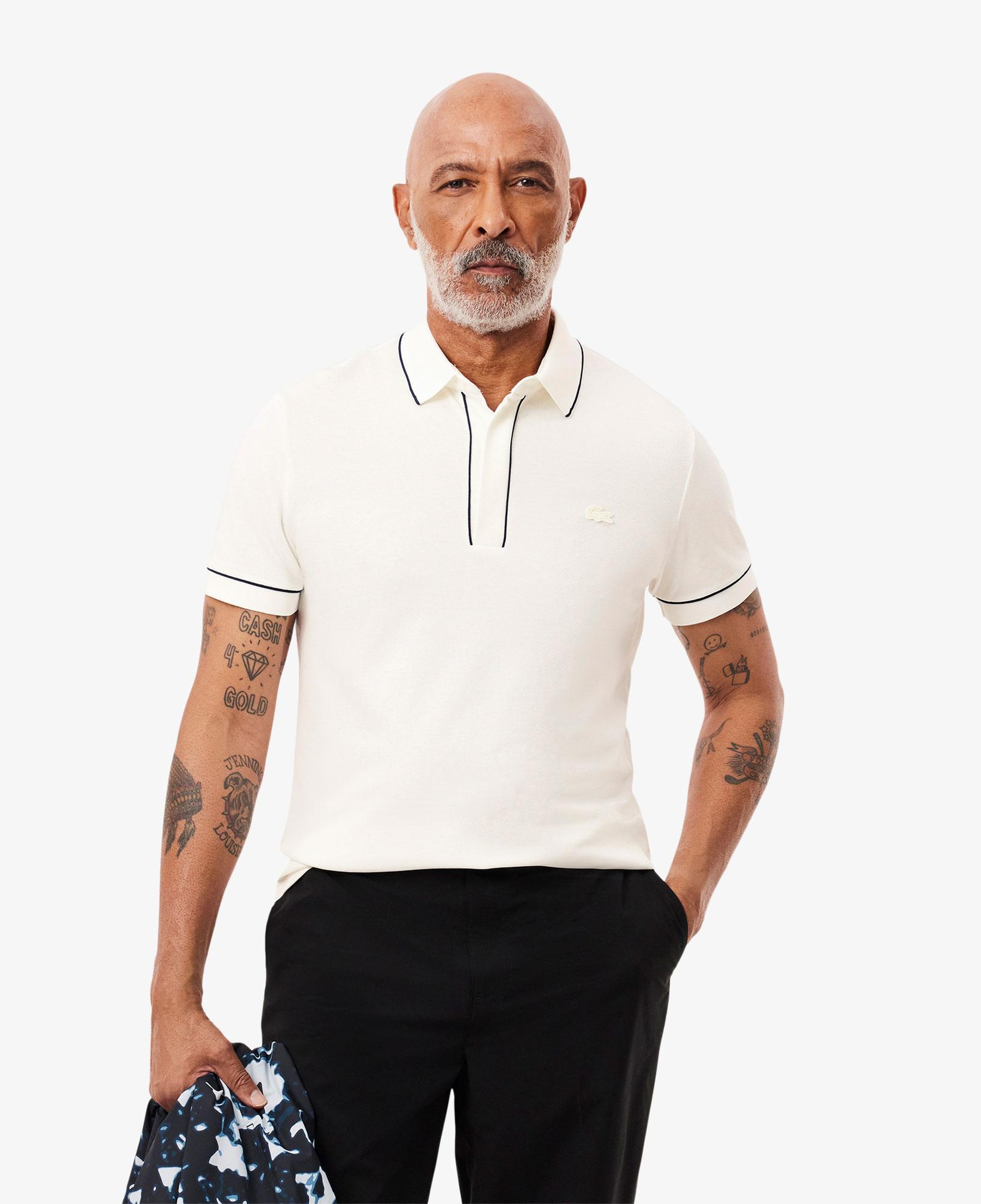 Erkek Regular Fit Organik Pamuk Beyaz Paris Polo
