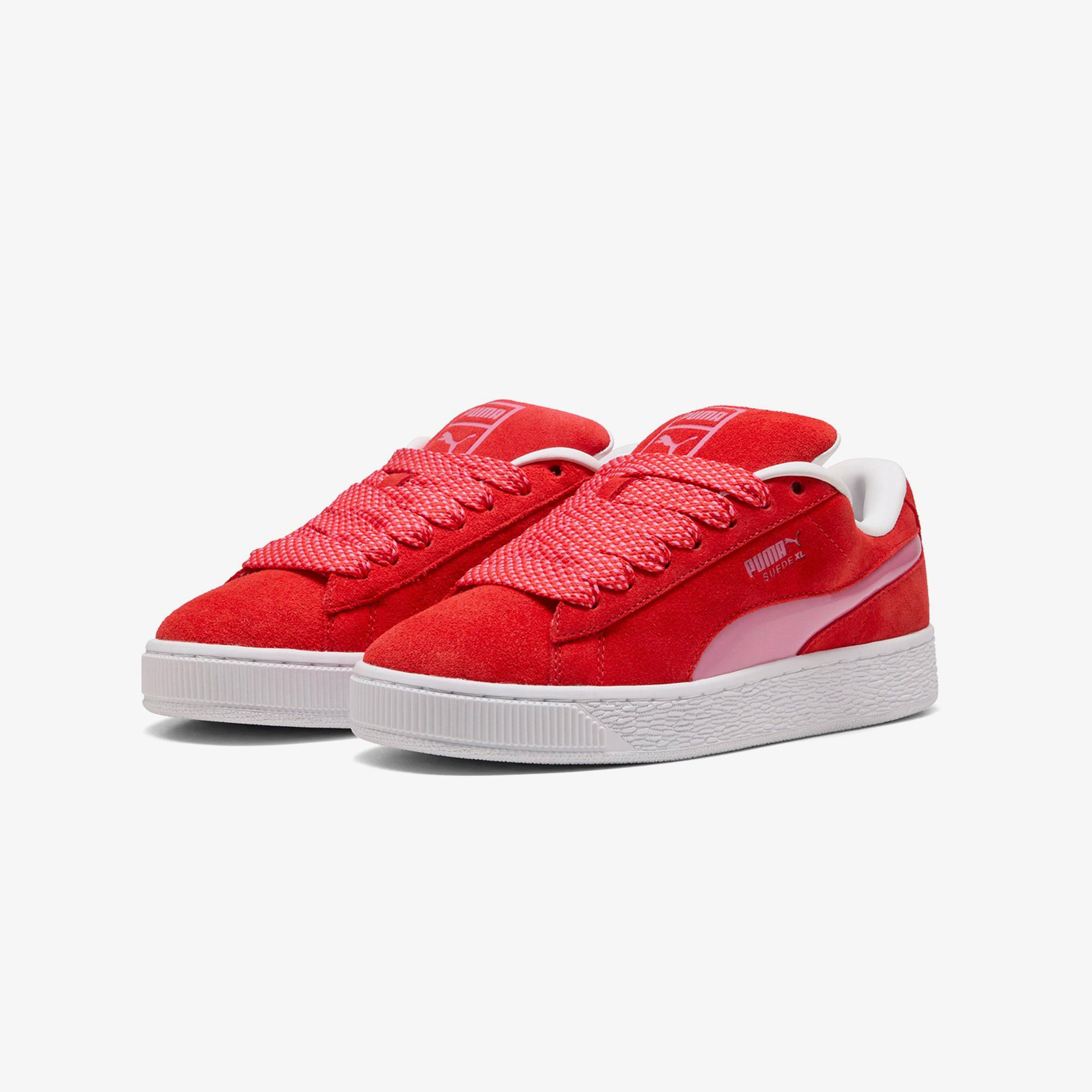 Puma Suede XL En Piste Kadın Pembe Spor Ayakkabı