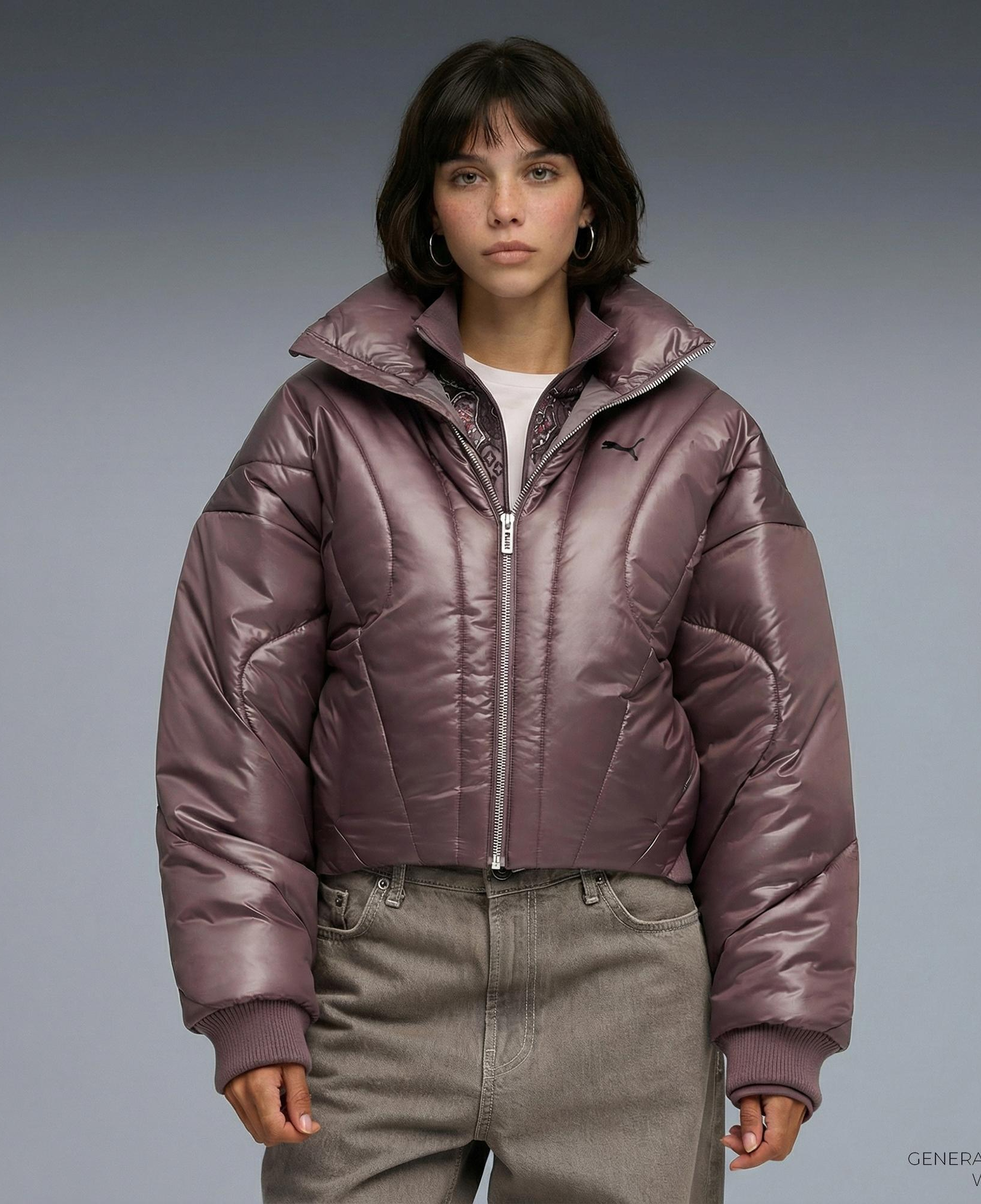 Puma Dare to Puffer Kadın Bordo Mont