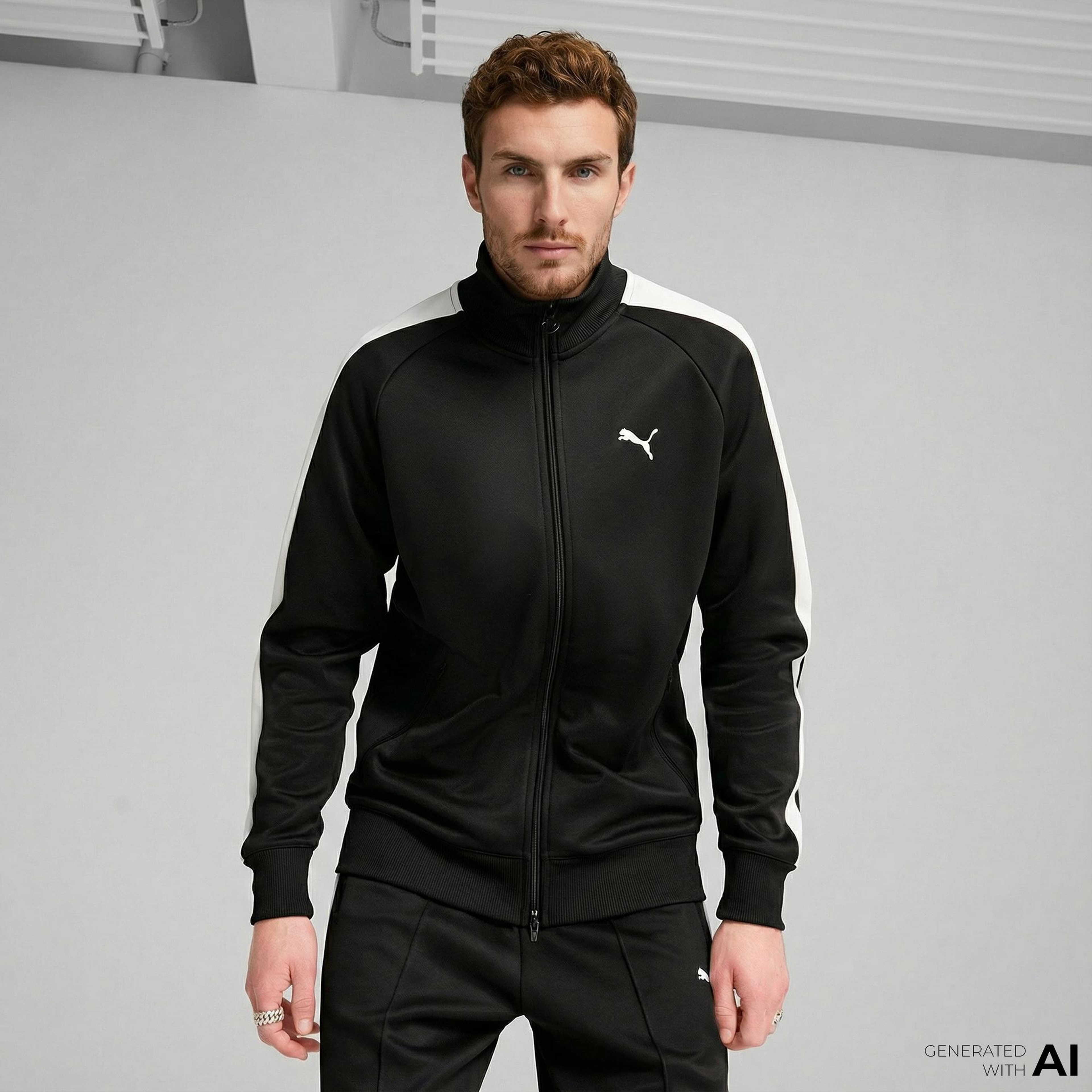 Puma T7 Always On Track Erkek Siyah Ceket