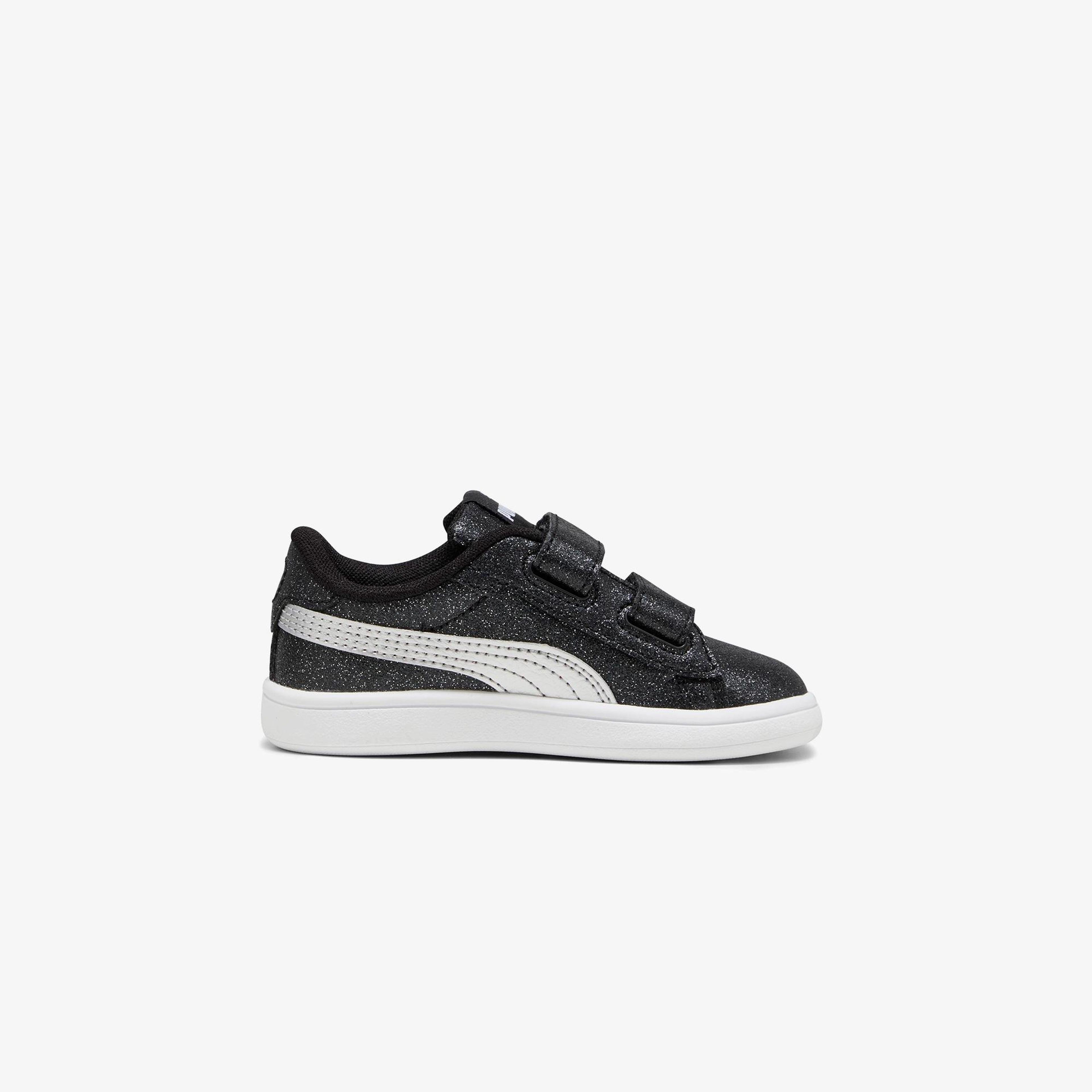 Puma Smash 3.0 Glit Glam V In Çocuk Siyah Spor Ayakkabı