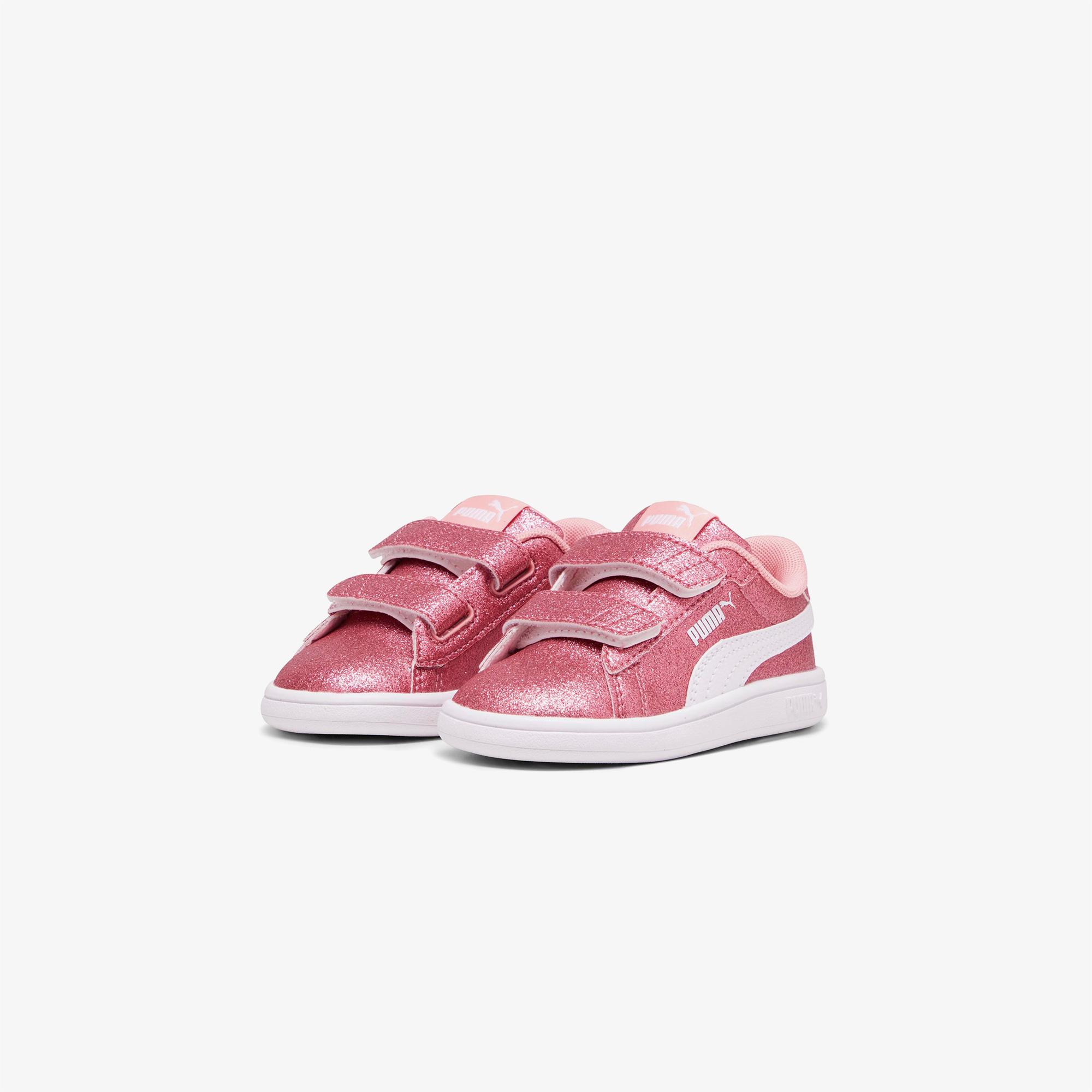 Puma Smash 3.0 Glit Glam V In Çocuk Bej Spor Ayakkabı
