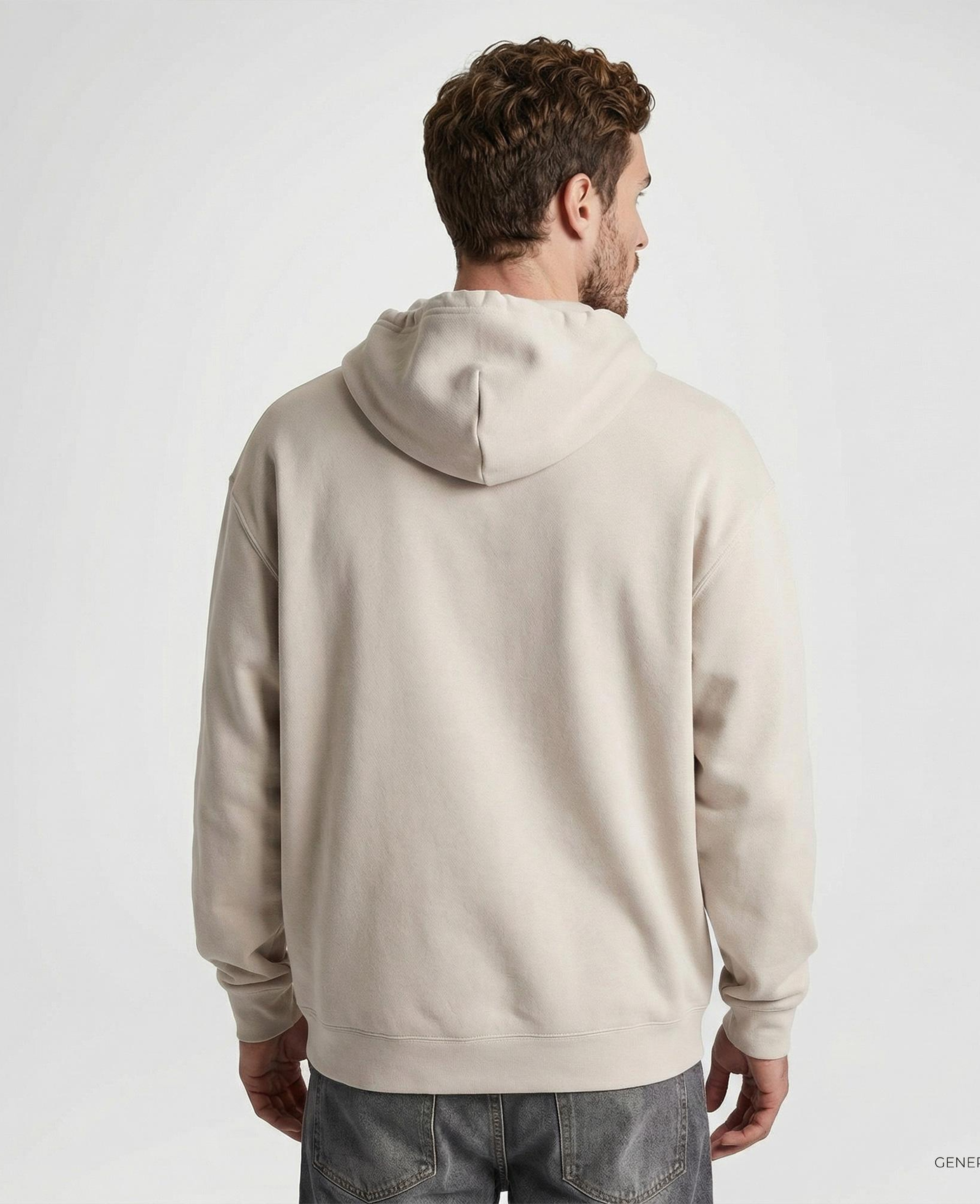 Converse Erkek Loose Fit Bej Hoodie