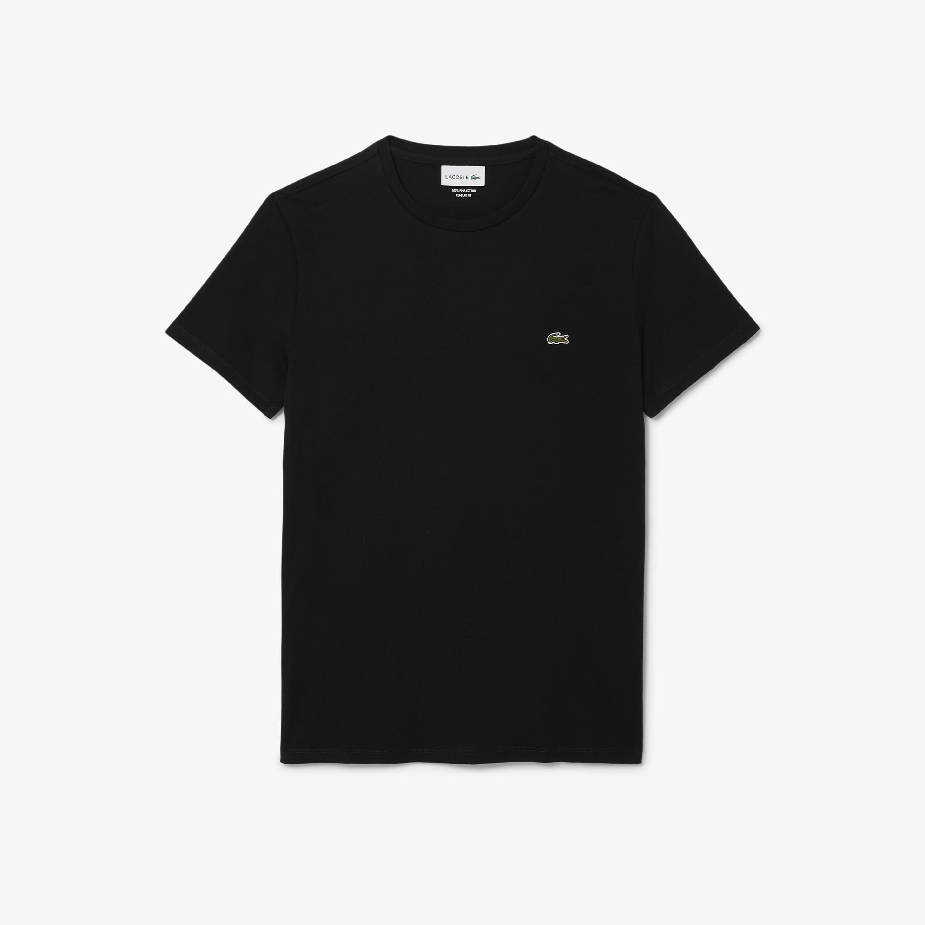 Erkek Regular Fit Bisiklet Yaka Siyah T-Shirt