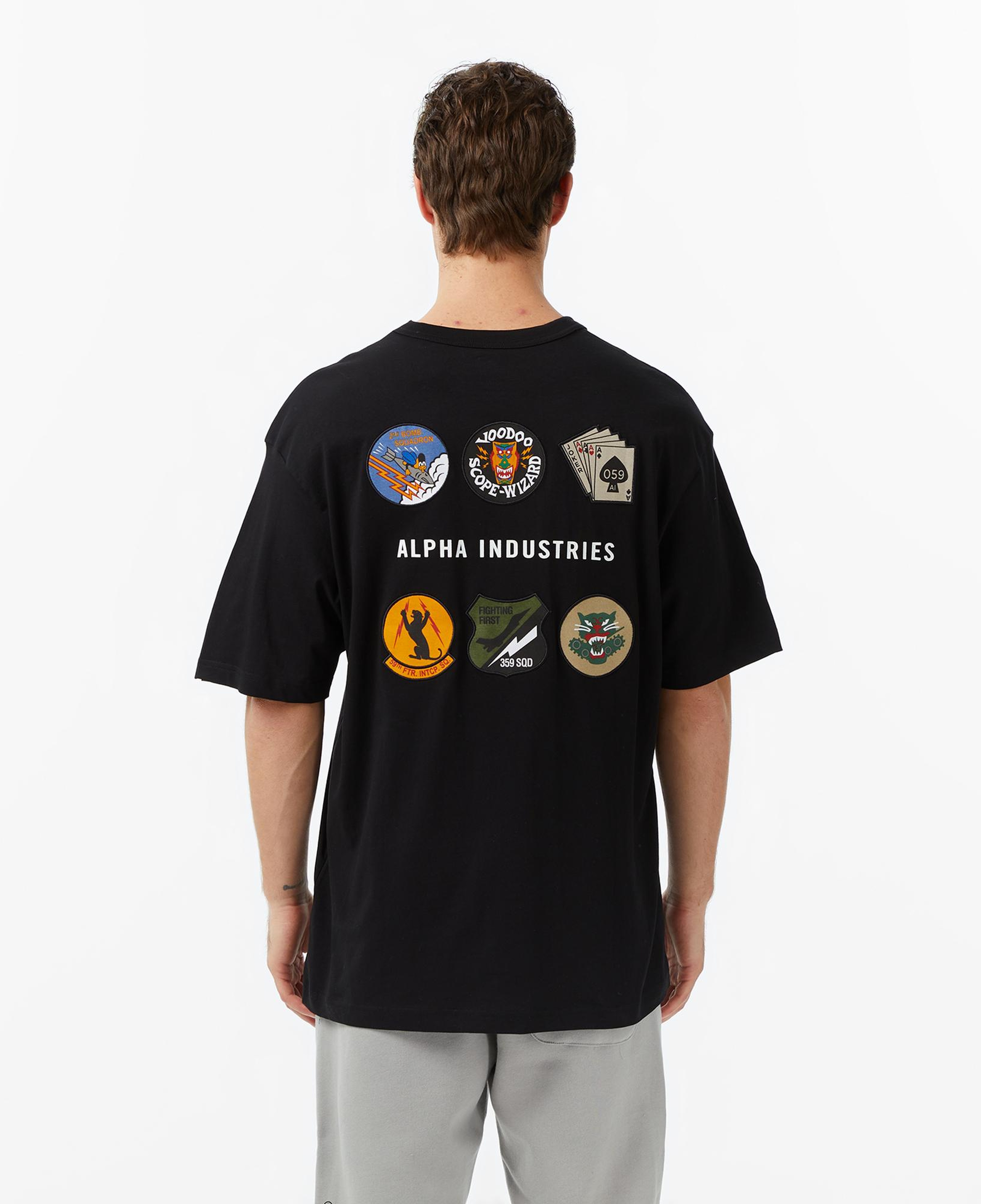 Alpha Indsutries Patched Erkek Siyah T-Shirt