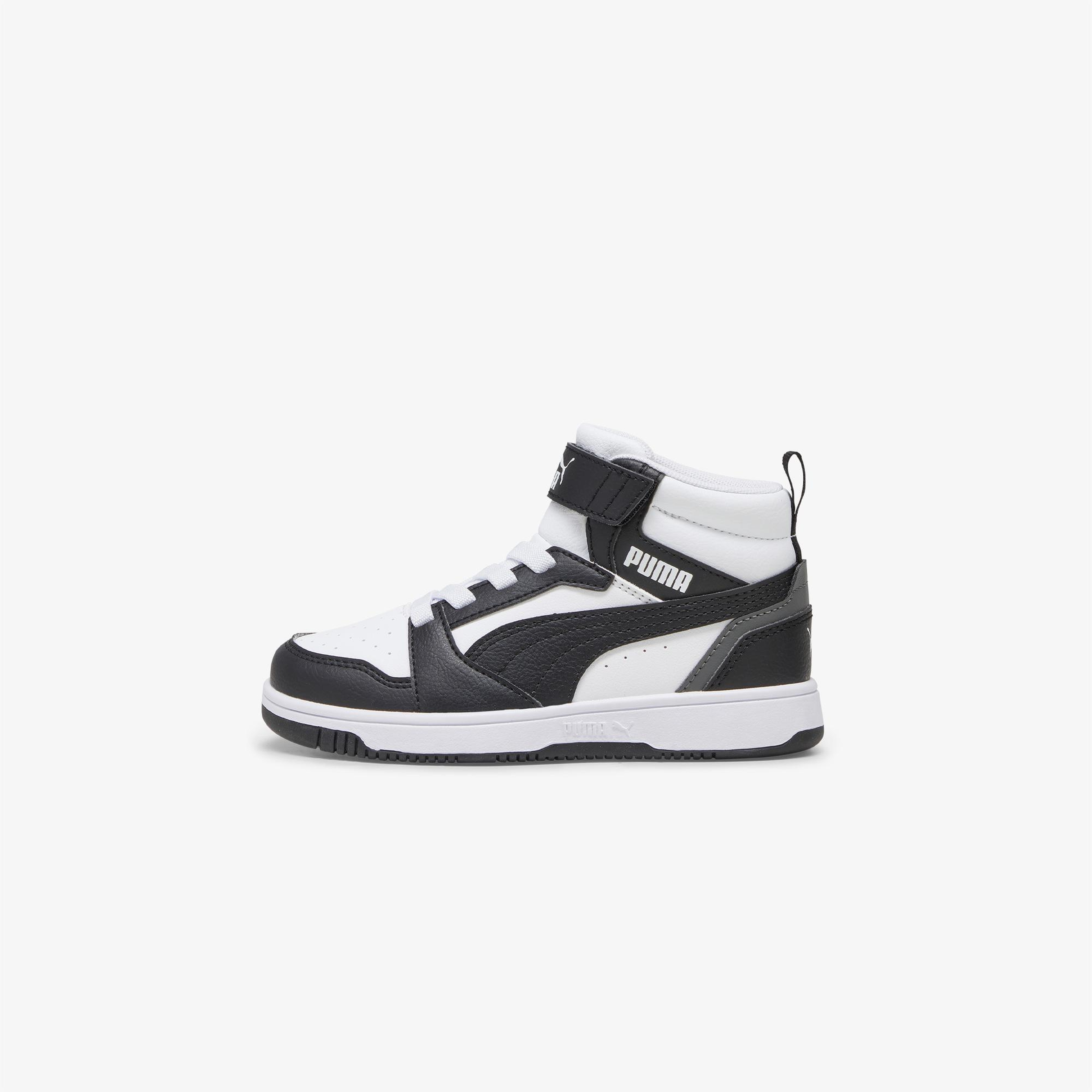Puma Rebound V6 Mid Çocuk Siyah Spor Ayakkabı