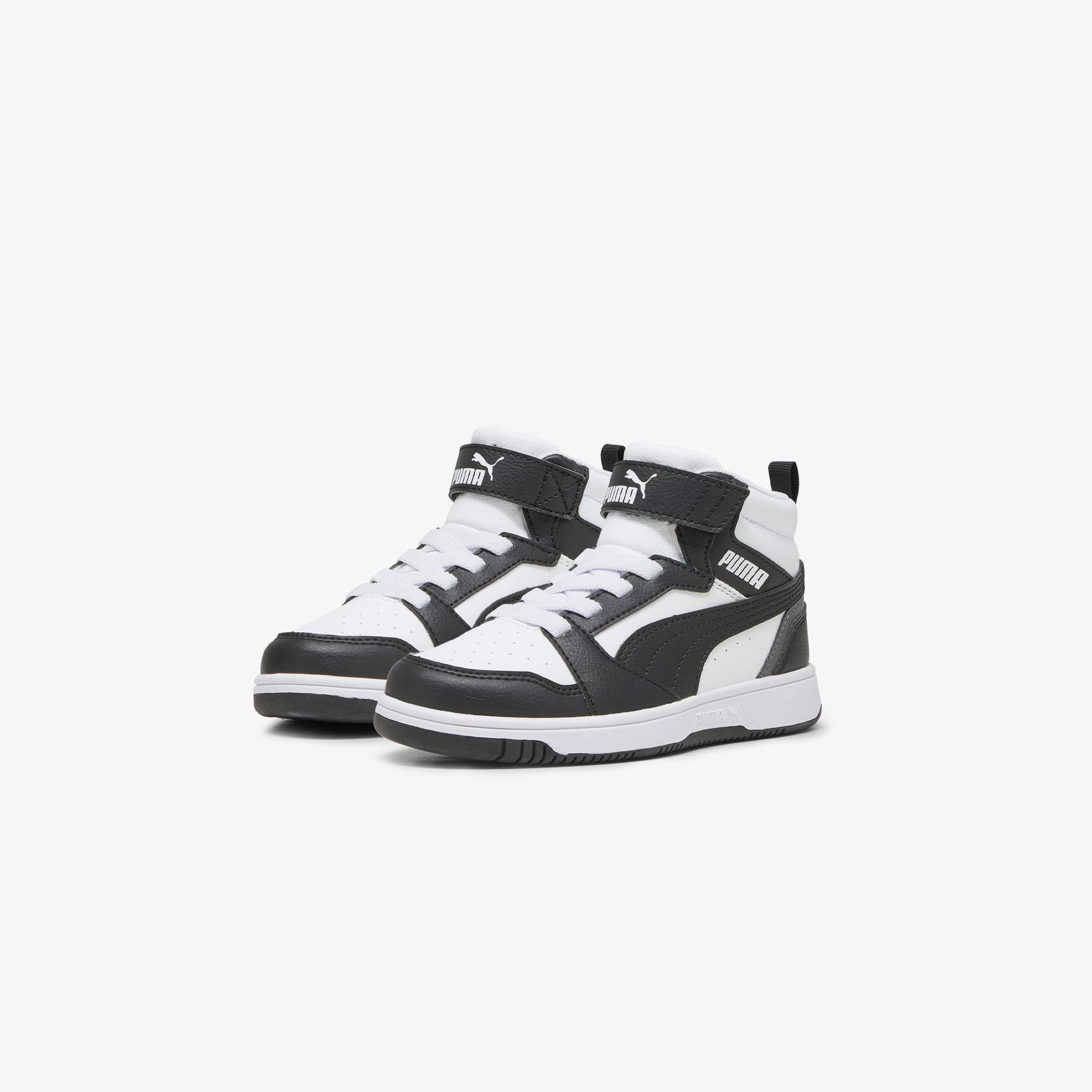 Puma Rebound V6 Mid Çocuk Siyah Spor Ayakkabı