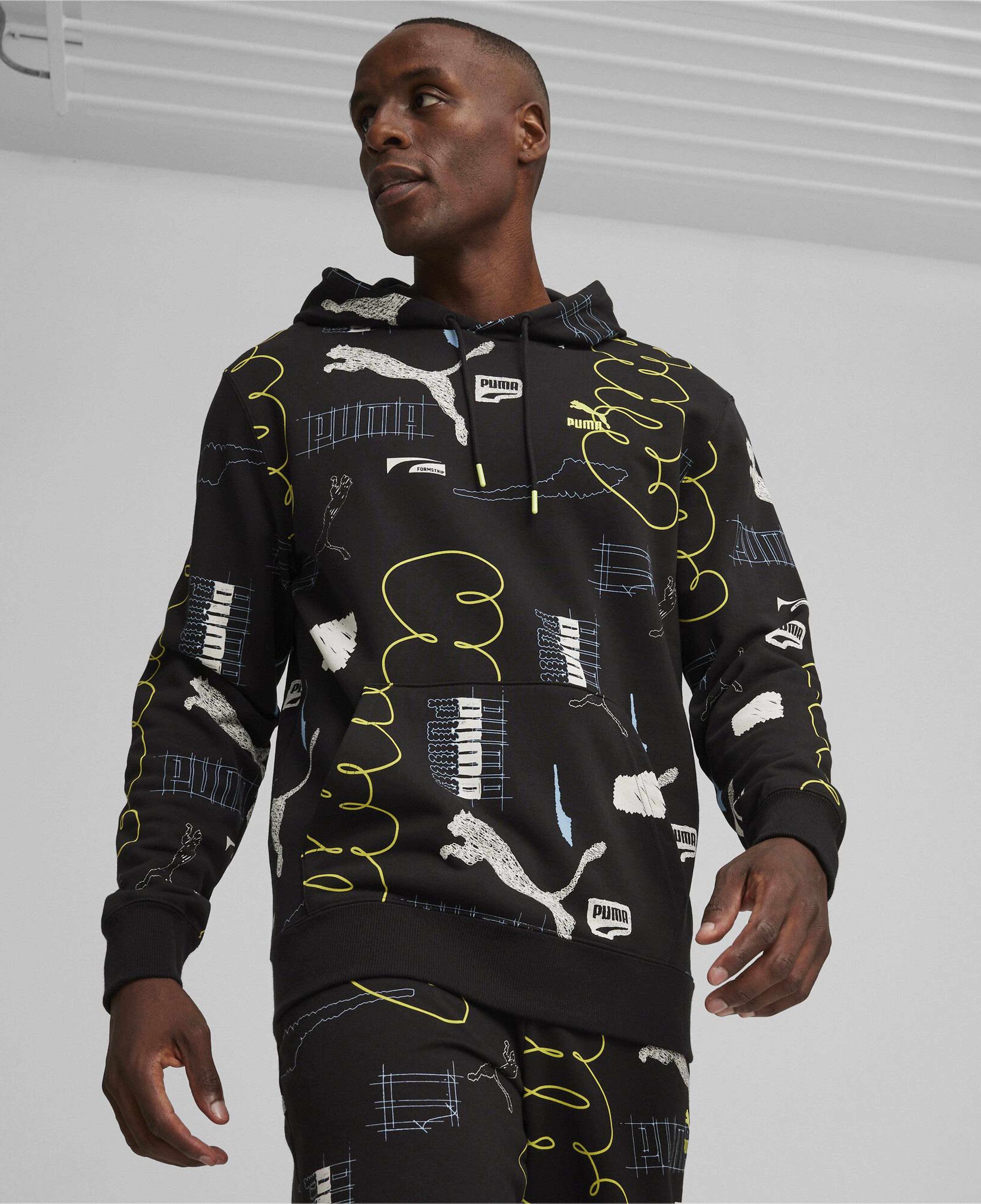 Puma Brand Love Erkek Siyah Hoodie