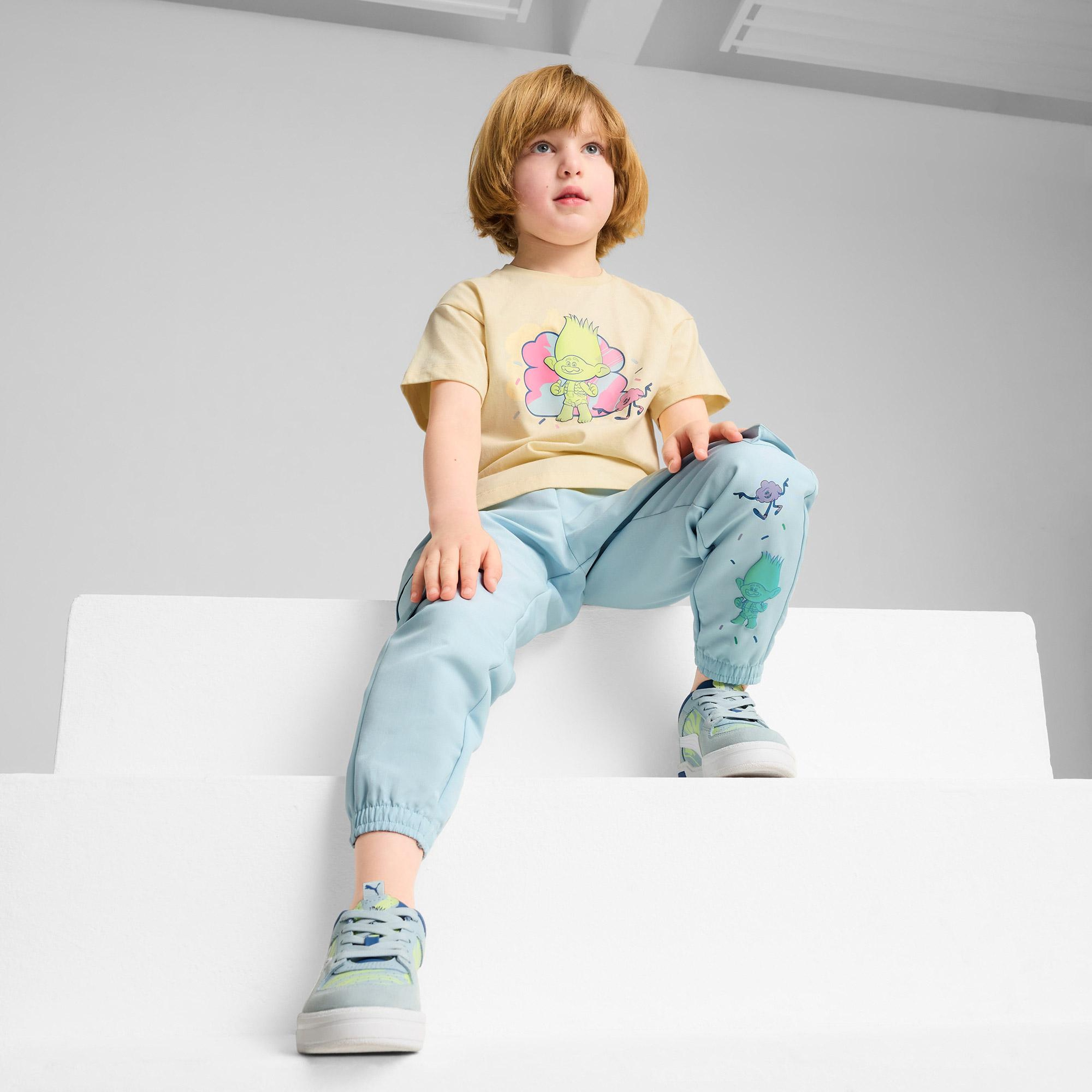 Puma X Trolls Graphic Çocuk Sarı T-Shirt