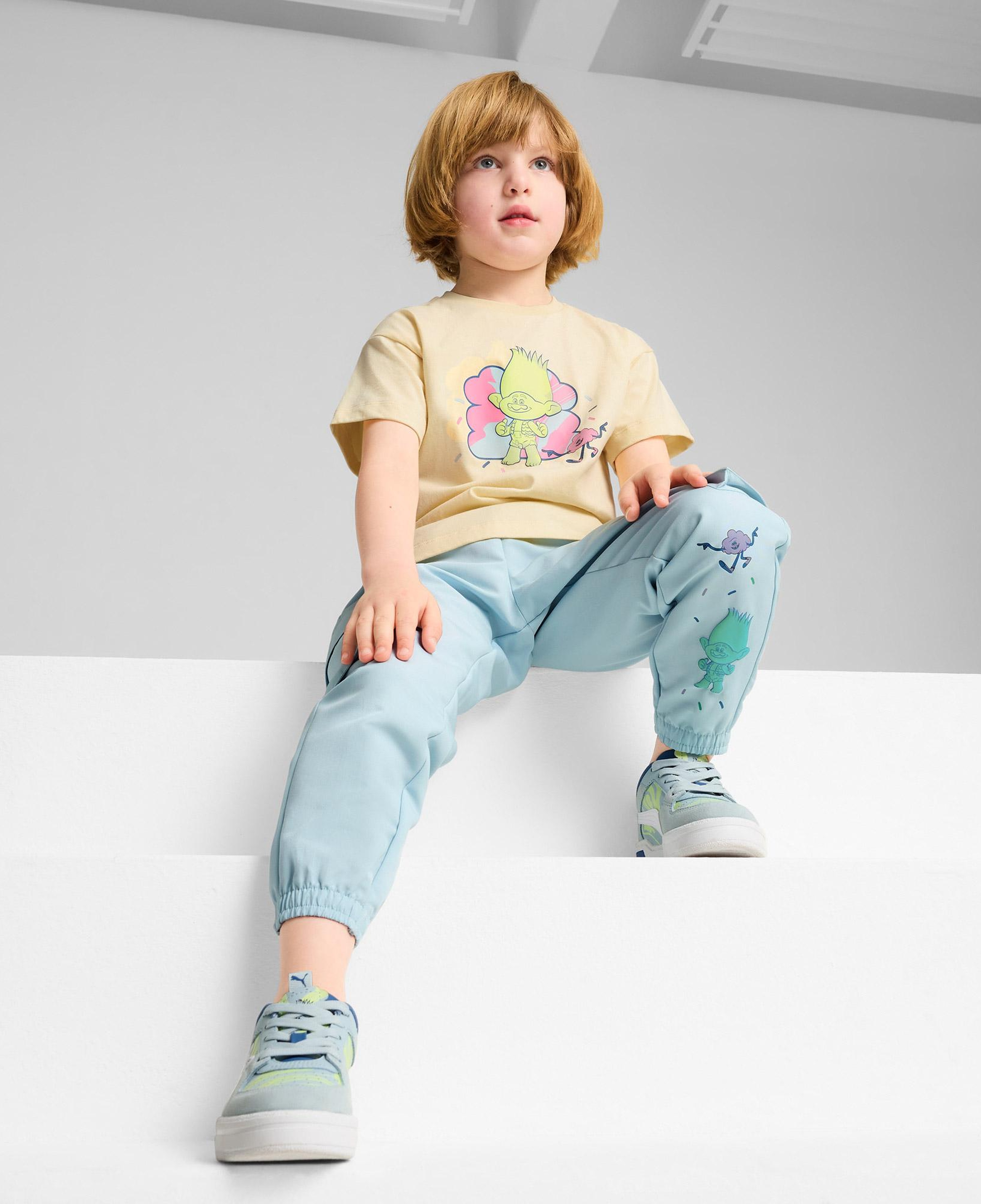 Puma X Trolls Graphic Çocuk Sarı T-Shirt