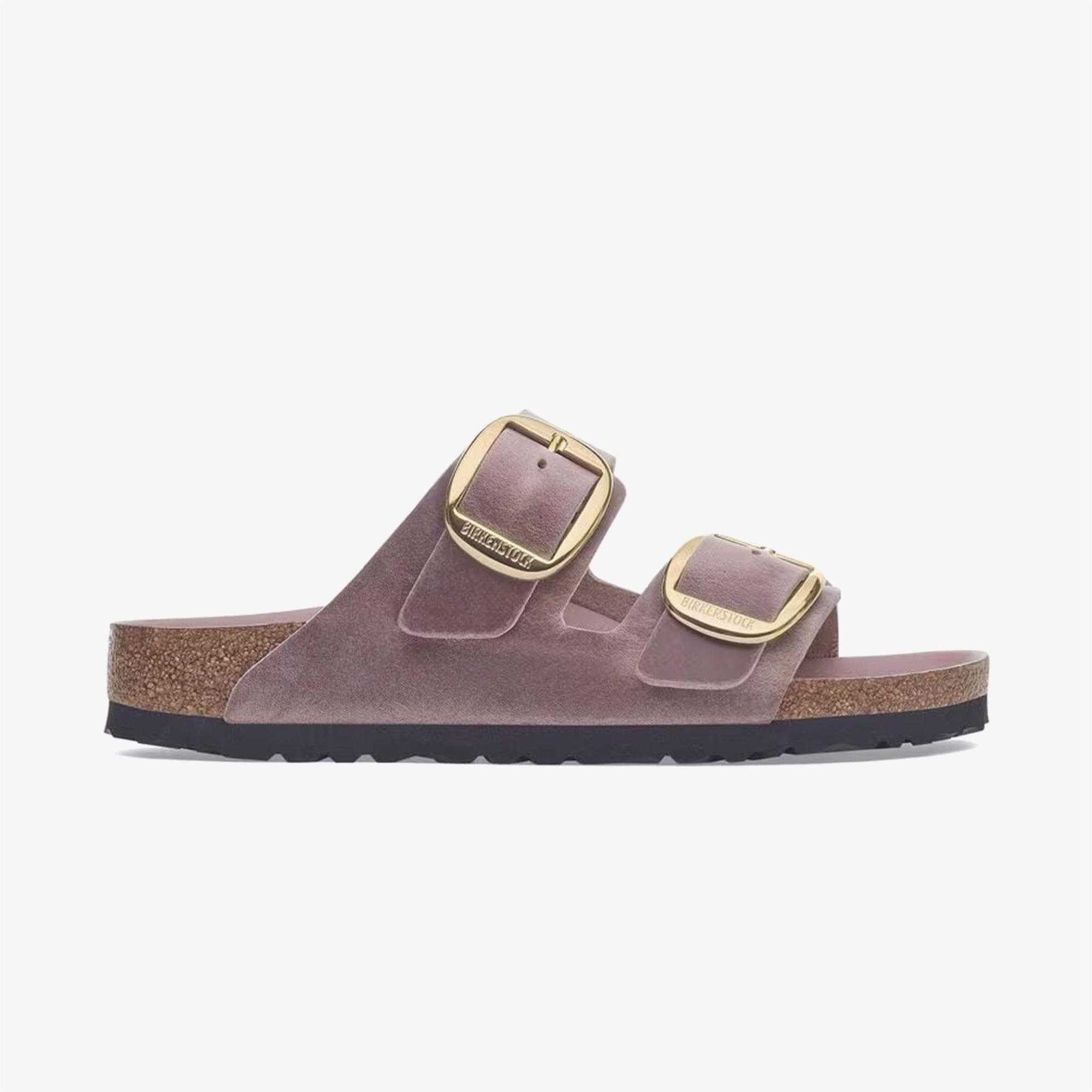 Birkenstock Arizona Big Buckle Leoi Kadın Mor Terlik