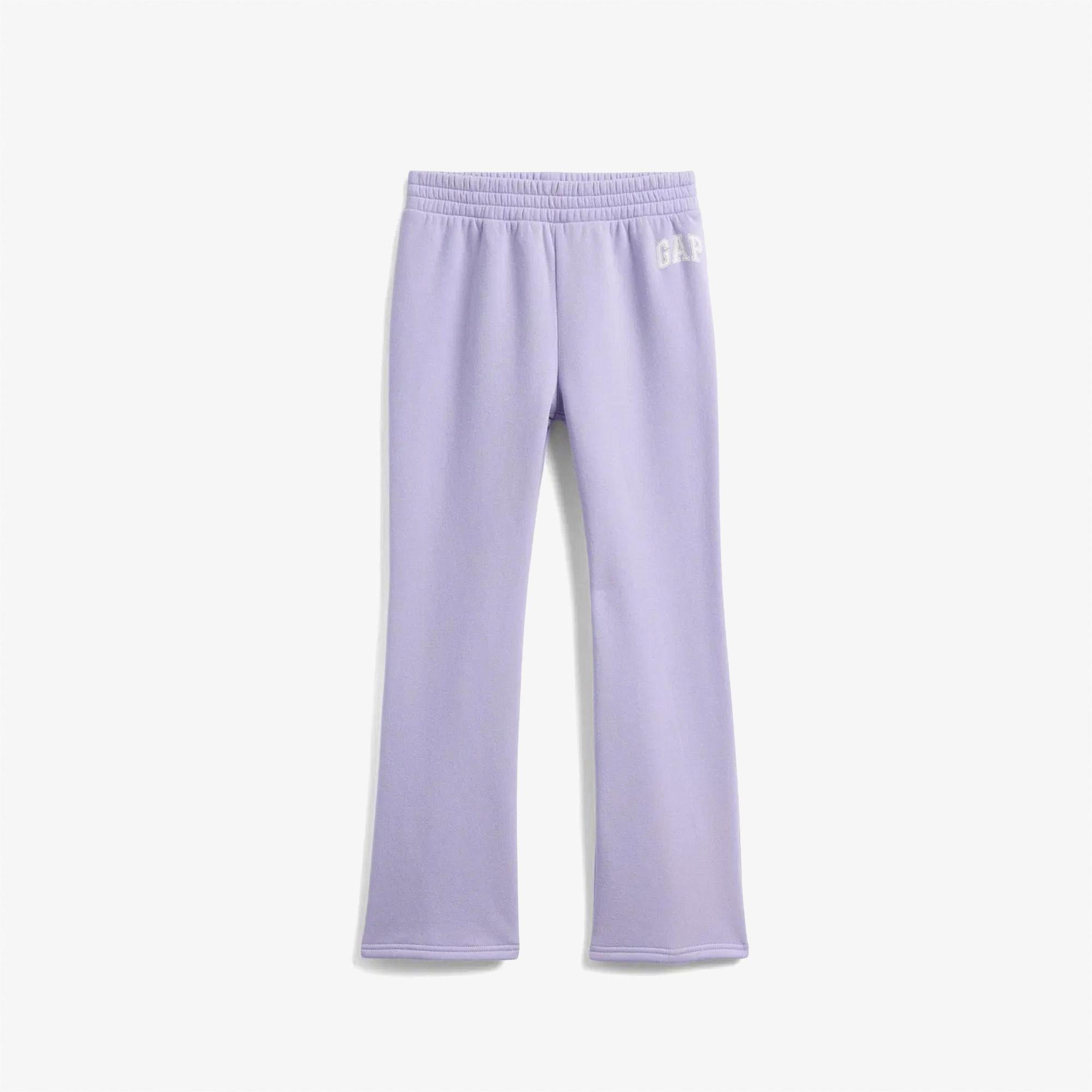 Gap V-Bootcut Logo Çocuk Mor Eşofman Altı
