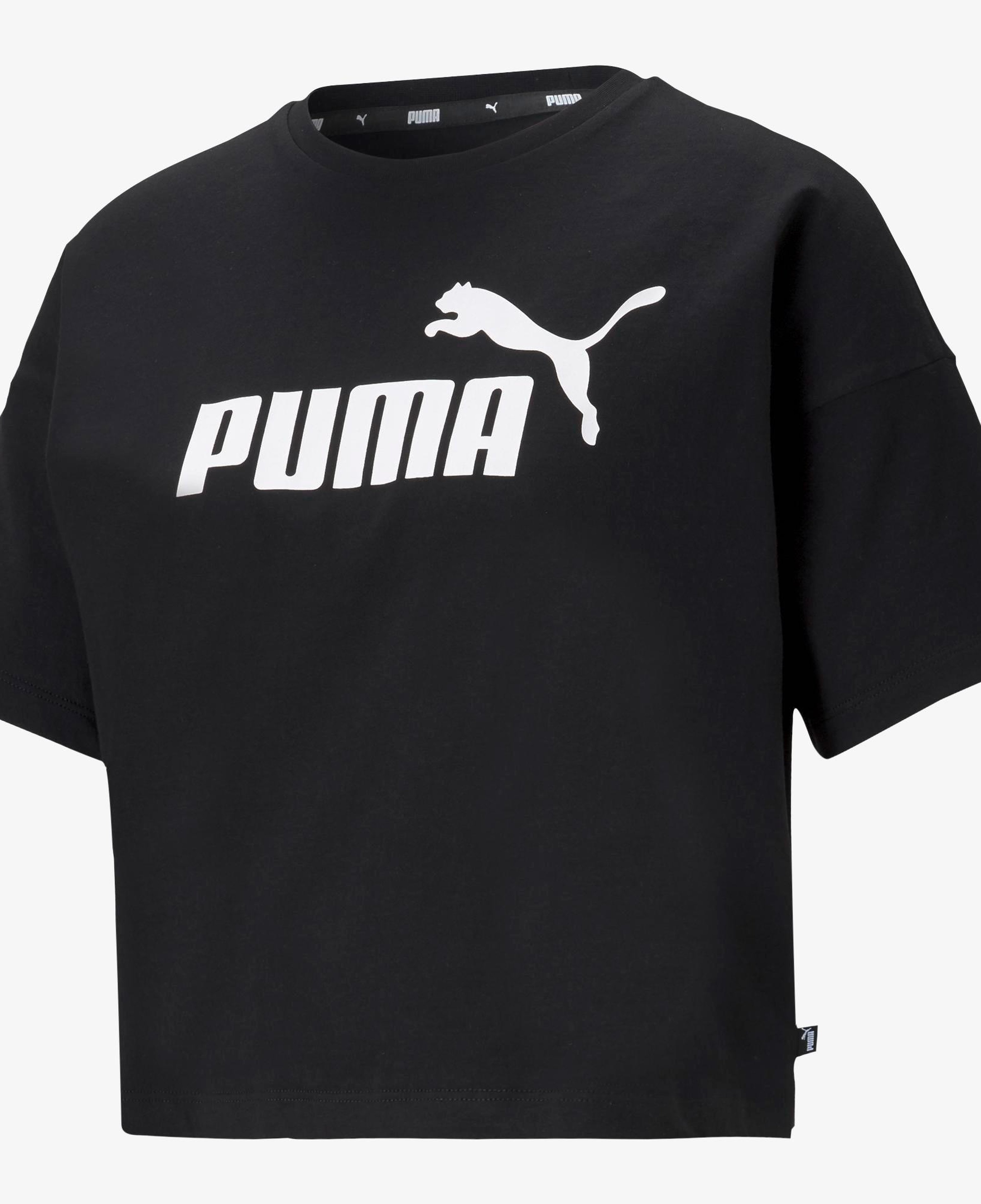 Puma Essentials Logo Kadın Siyah T-Shirt