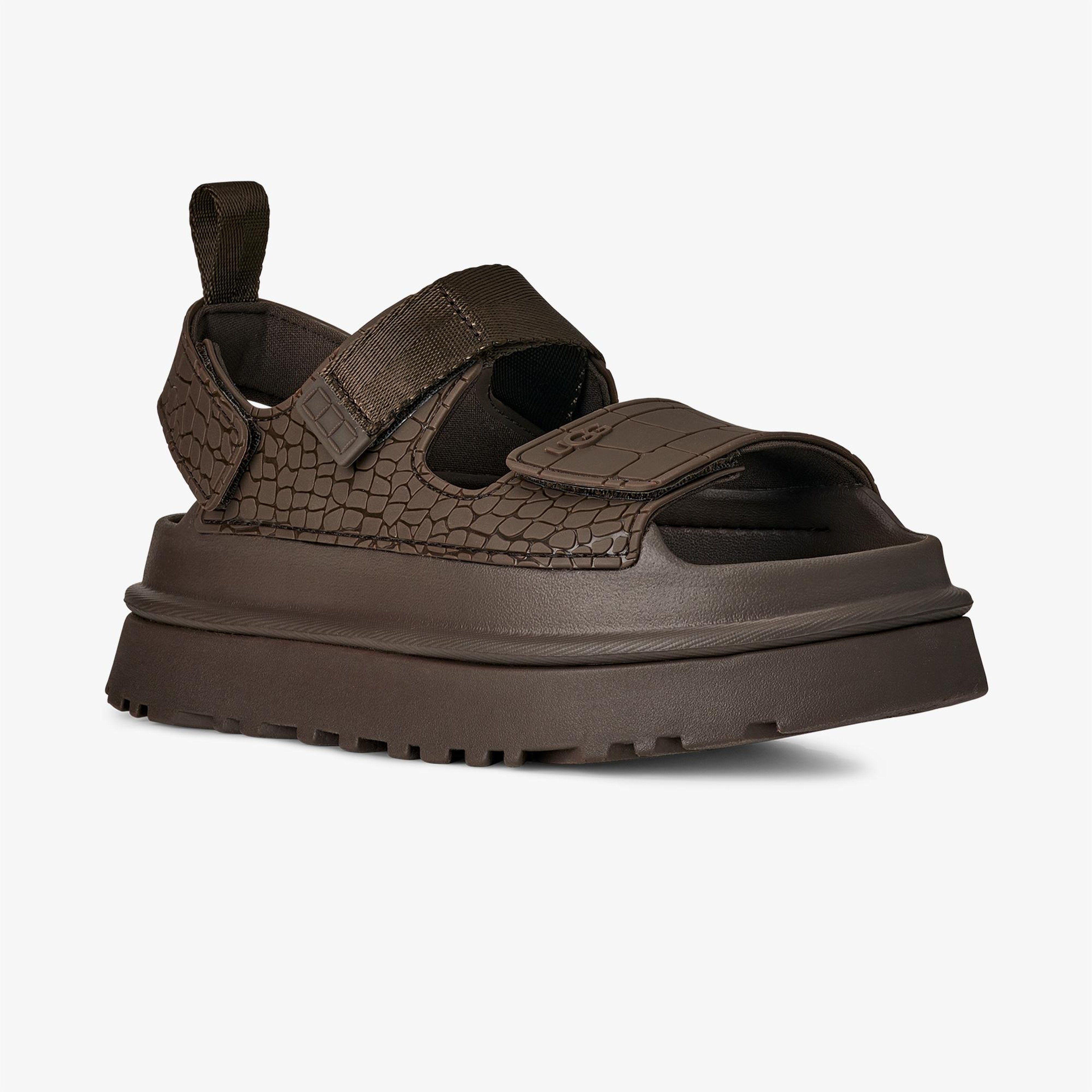 UGG Goldenglow Embossed Kadın Kahverengi Sandalet