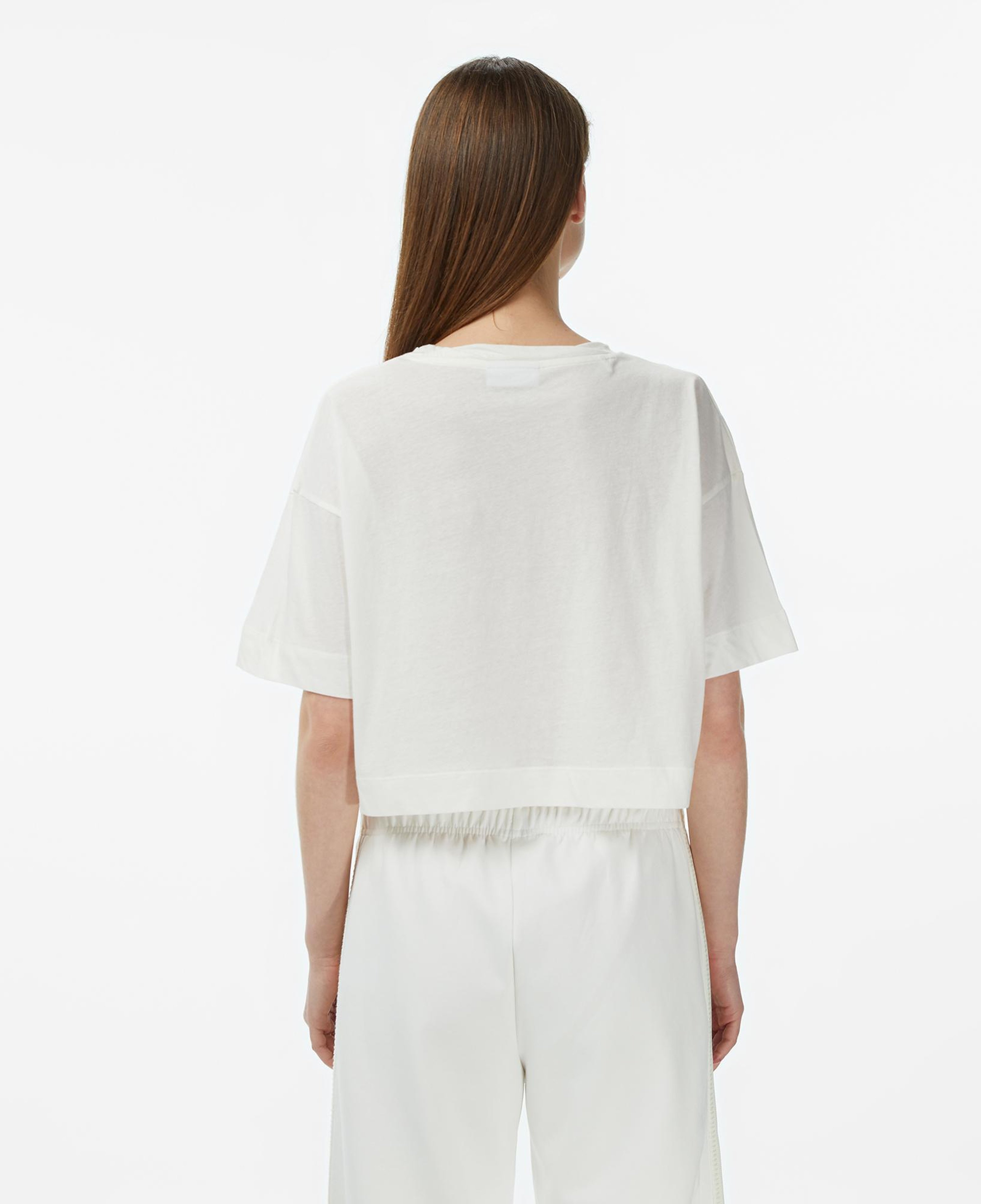 Lacoste Kadın Bisiklet Yaka Krem T-Shirt