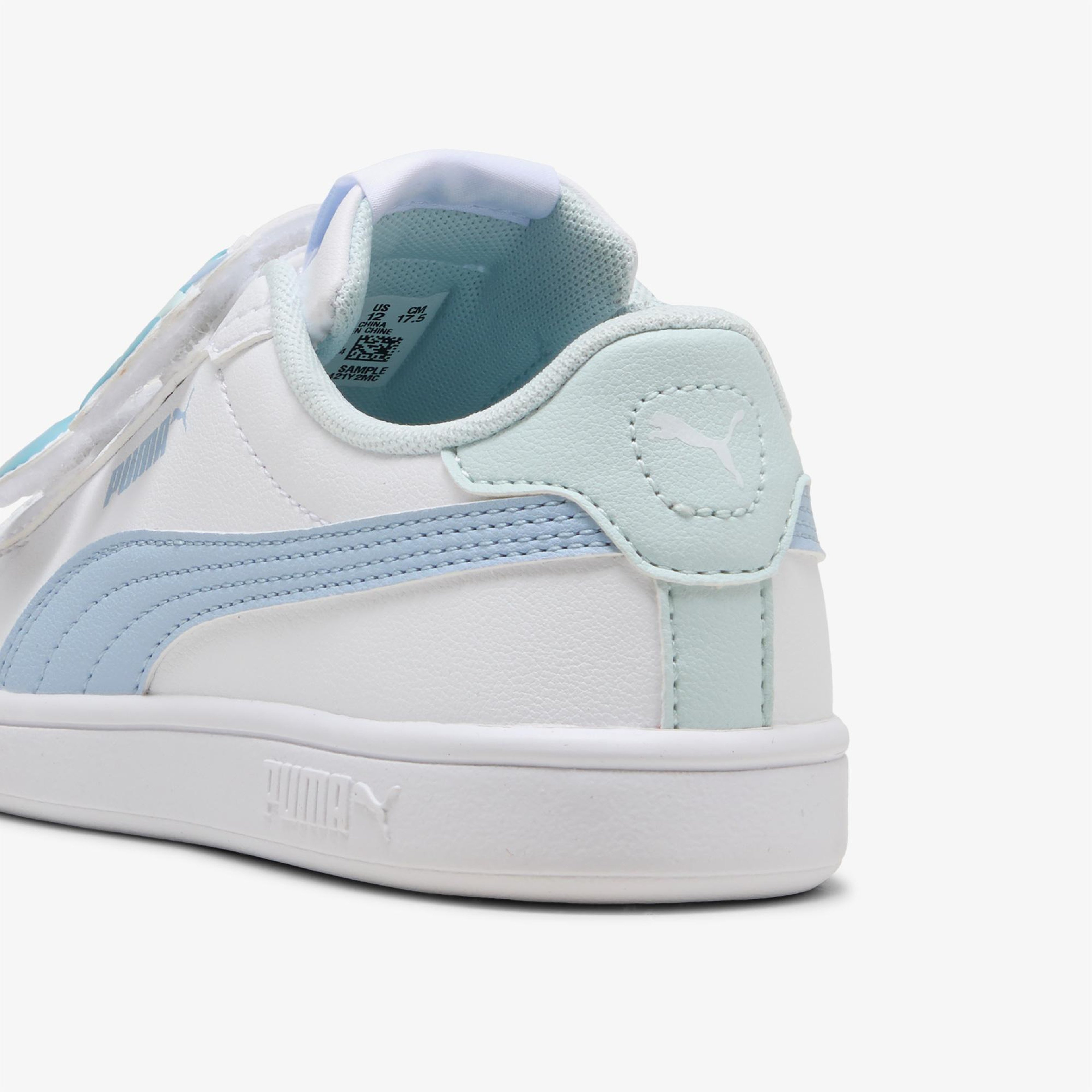 Puma Smash 3.0 Badges V Çocuk Beyaz Spor Ayakkabı