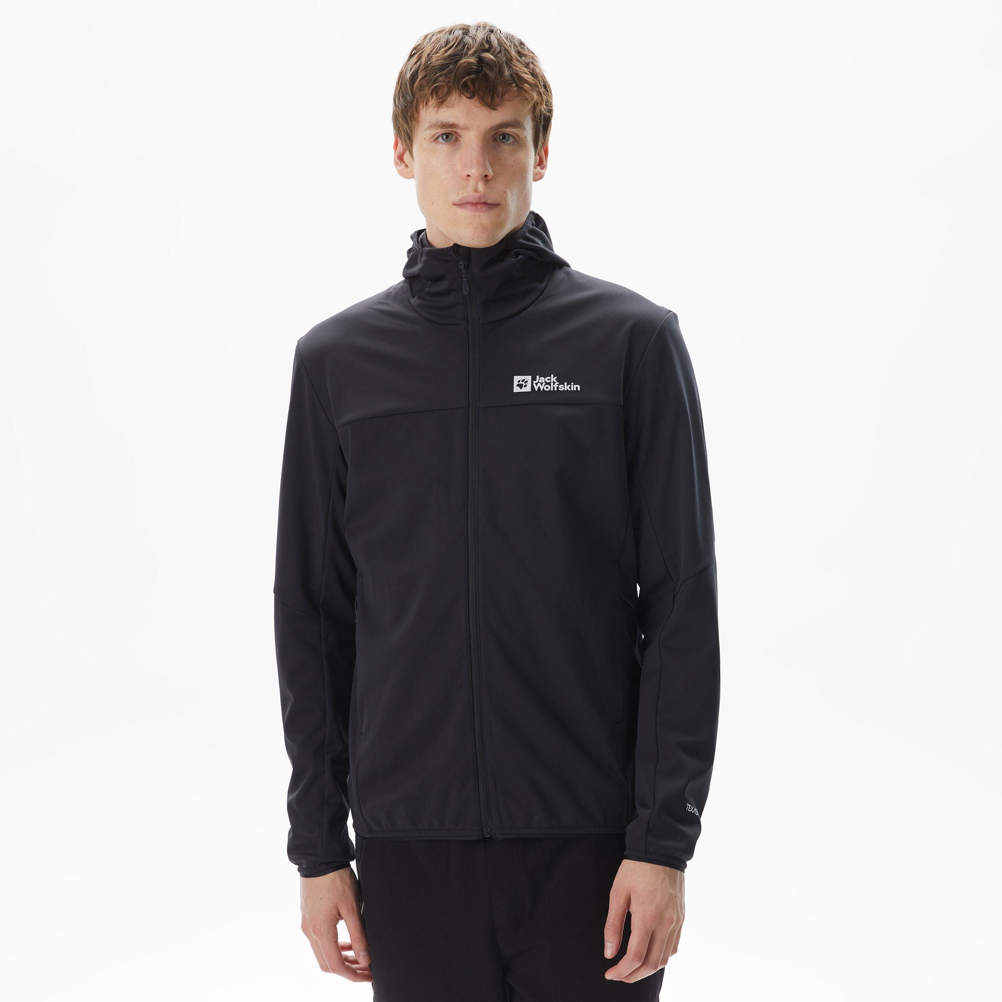 Jack Wolfskin Feldberg Hoodie Erkek Siyah Ceket