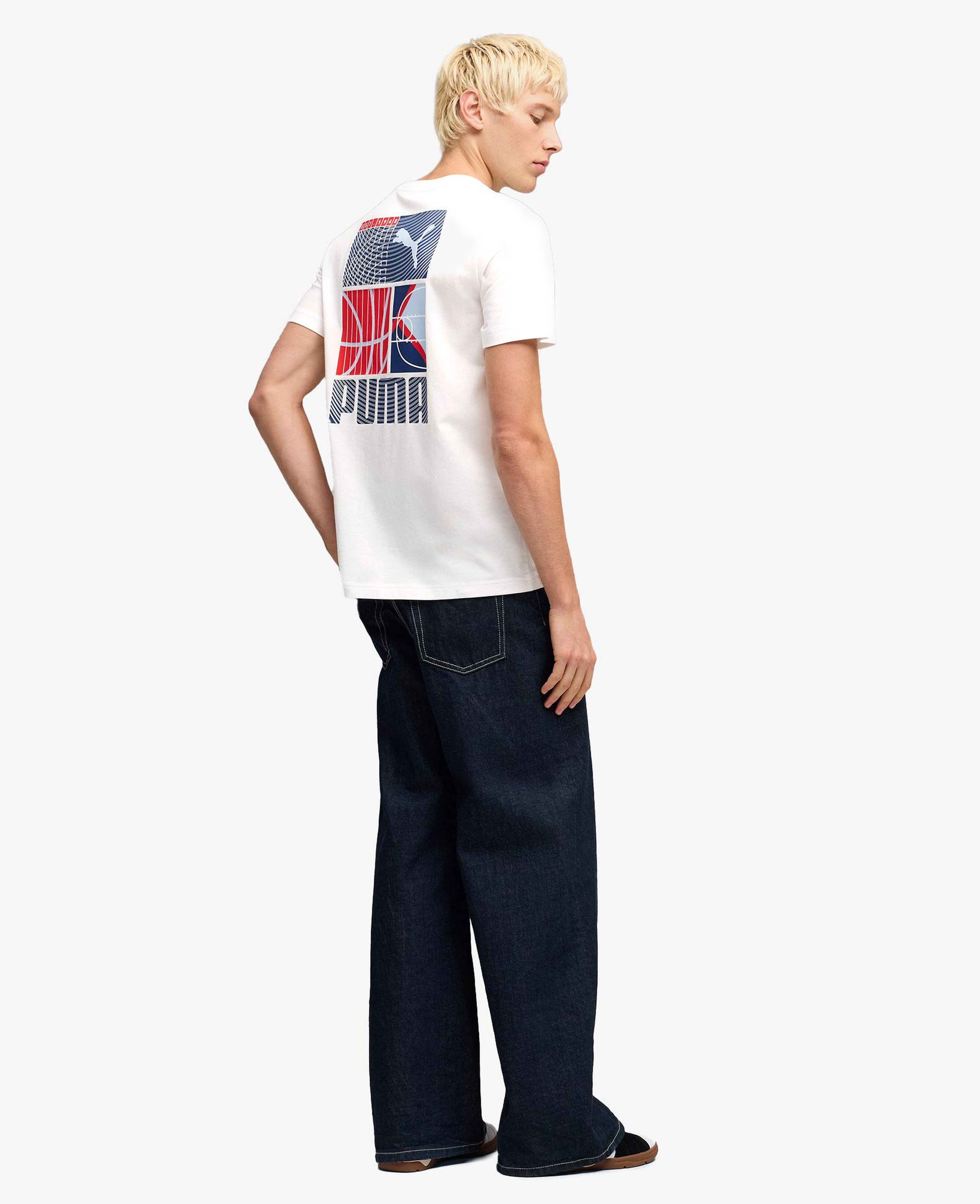 Puma Graphic  Erkek Beyaz T-Shirt