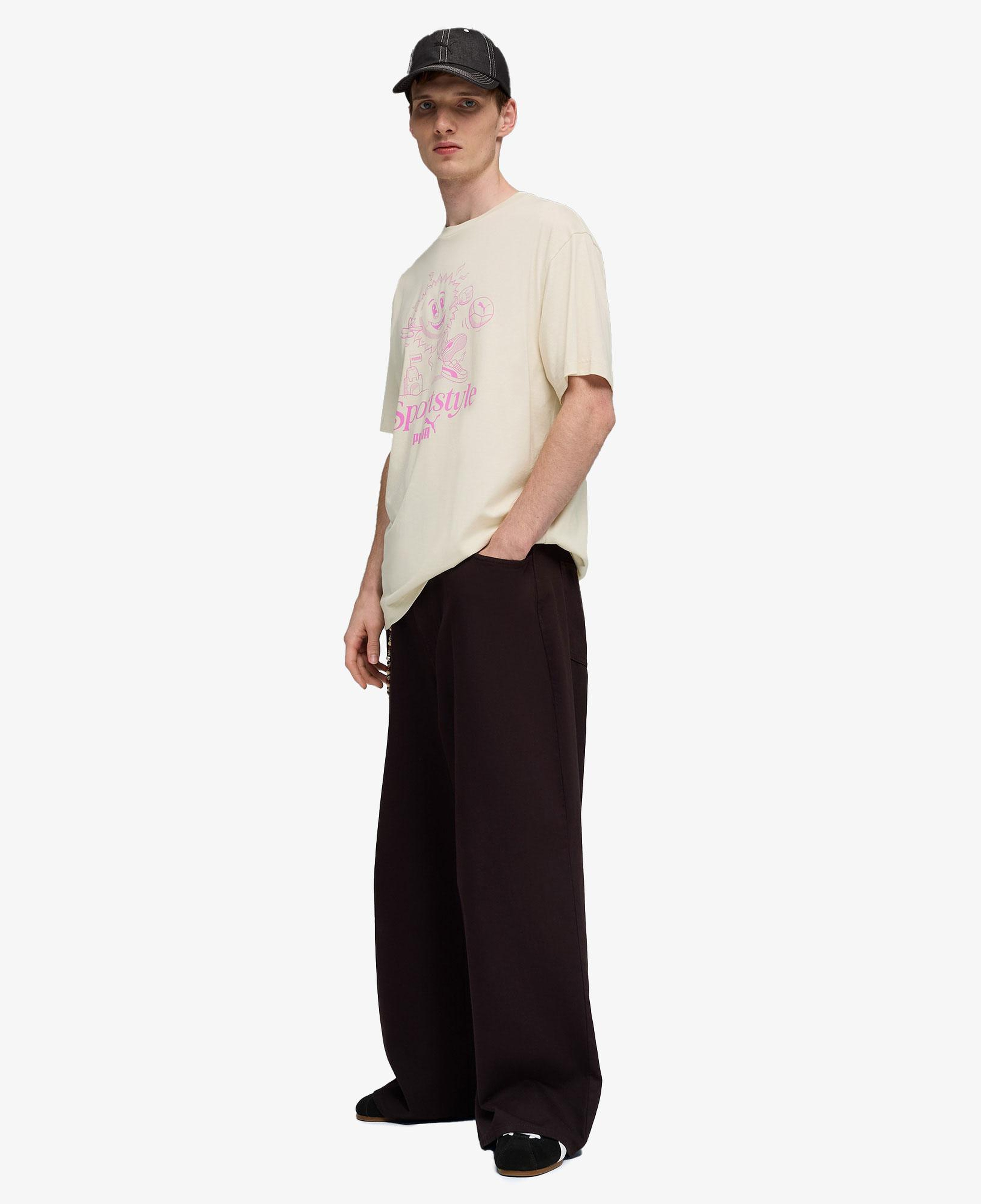 Puma Graphic  Erkek Beyaz T-Shirt