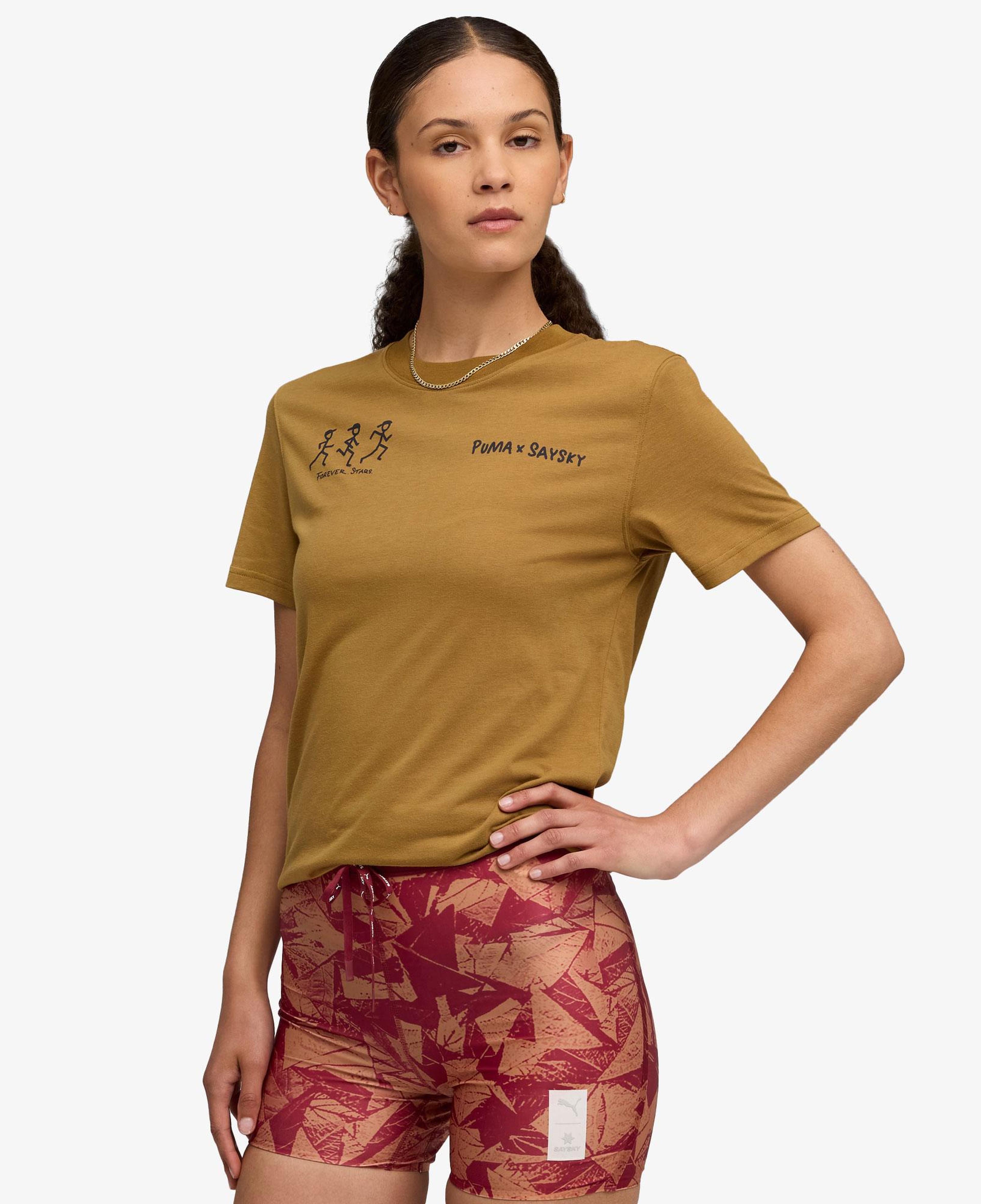 Puma SS Unisex Sarı T-Shirt